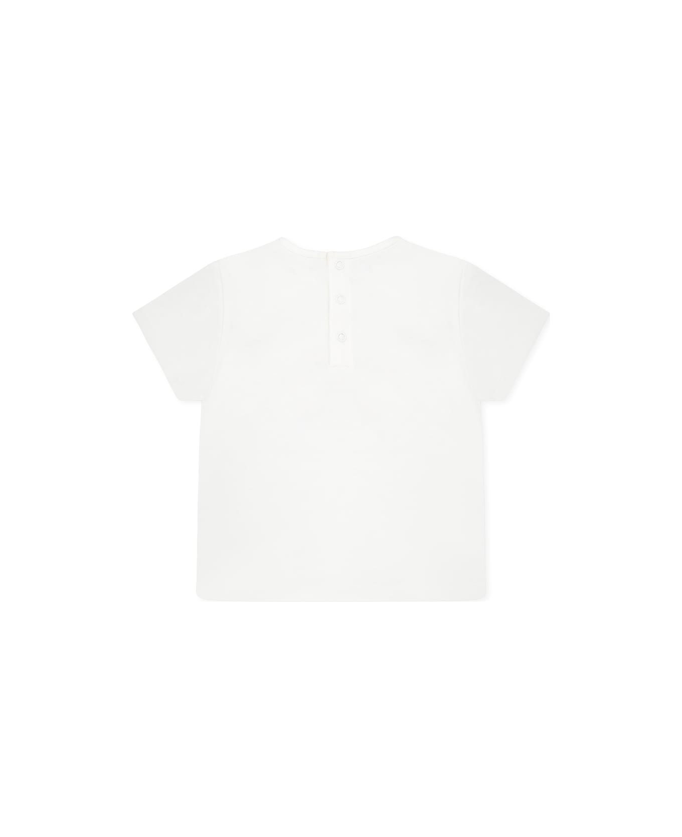 Chloé White T-shirt For Baby Girl With Logo - White