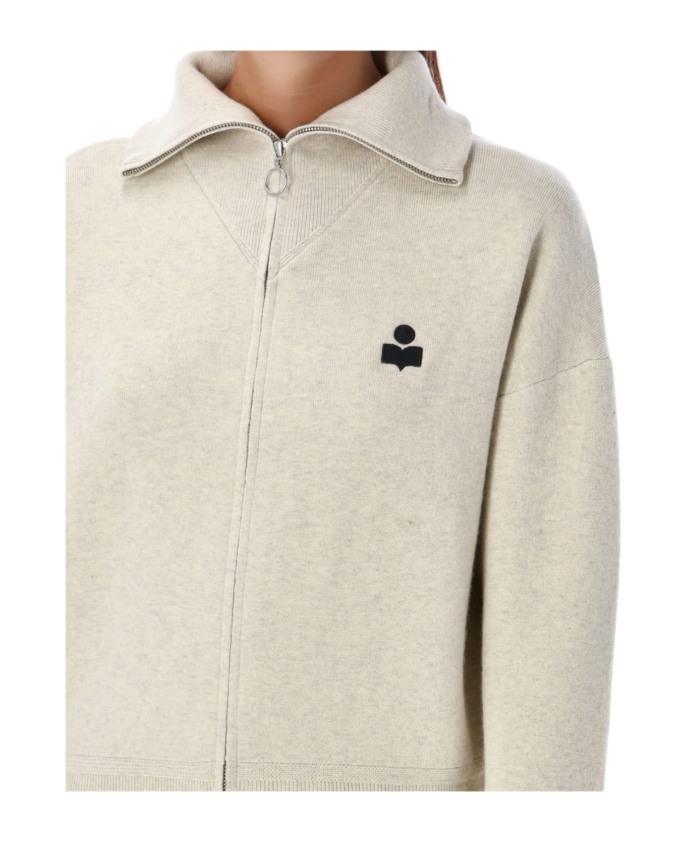 Marant Étoile Axelle Zip Knit - LIGHT GREY