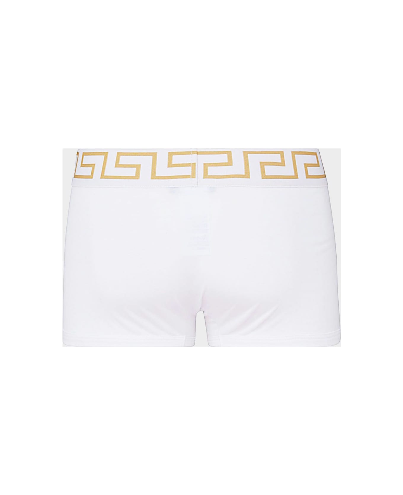 Versace White And Black Cotton Underwear - BLACK/WHITE