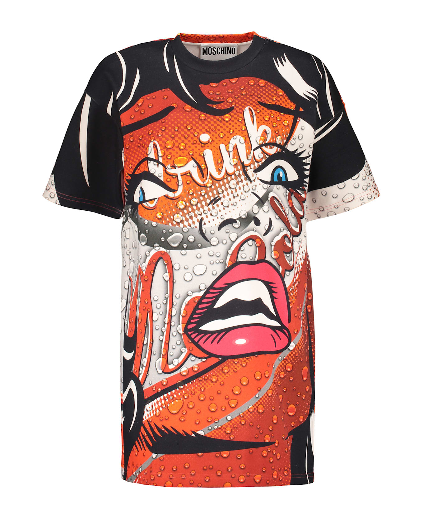 Moschino Cotton T-shirt Dress - Multicolor