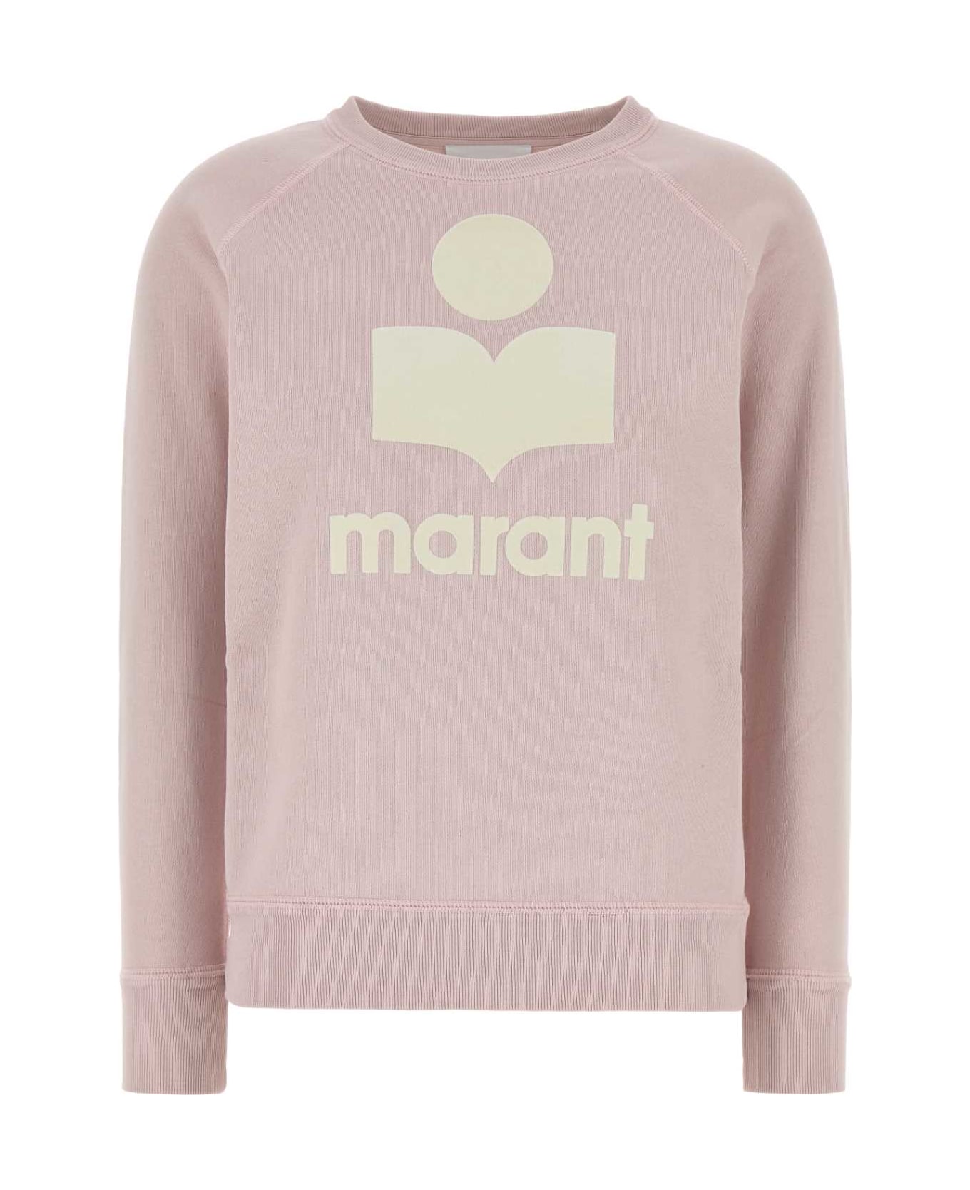 Marant Étoile Pink Cotton Blend Millyny Sweatshirt - LIGHTPINKECRU