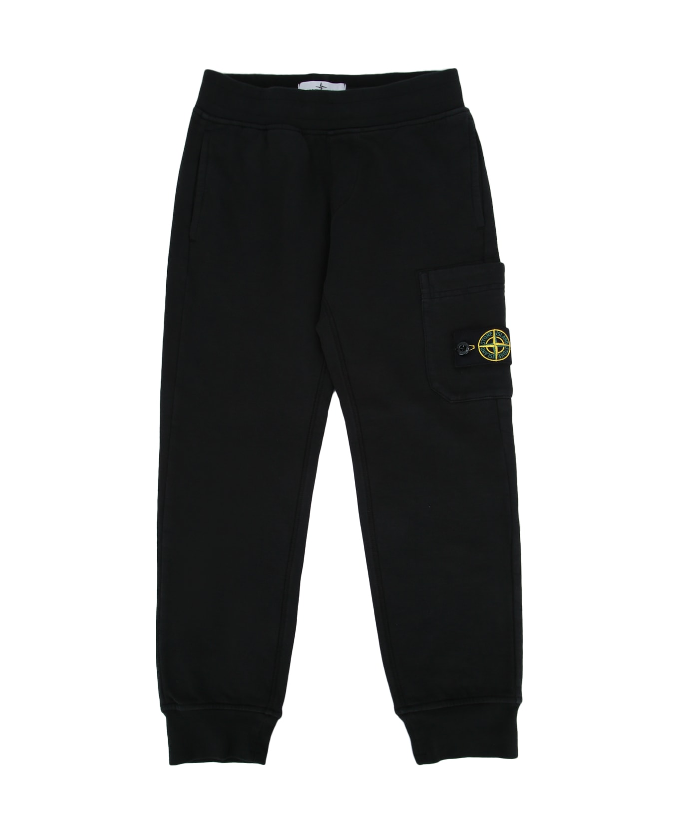 Stone Island Junior Sweat Bottoms - BLACK
