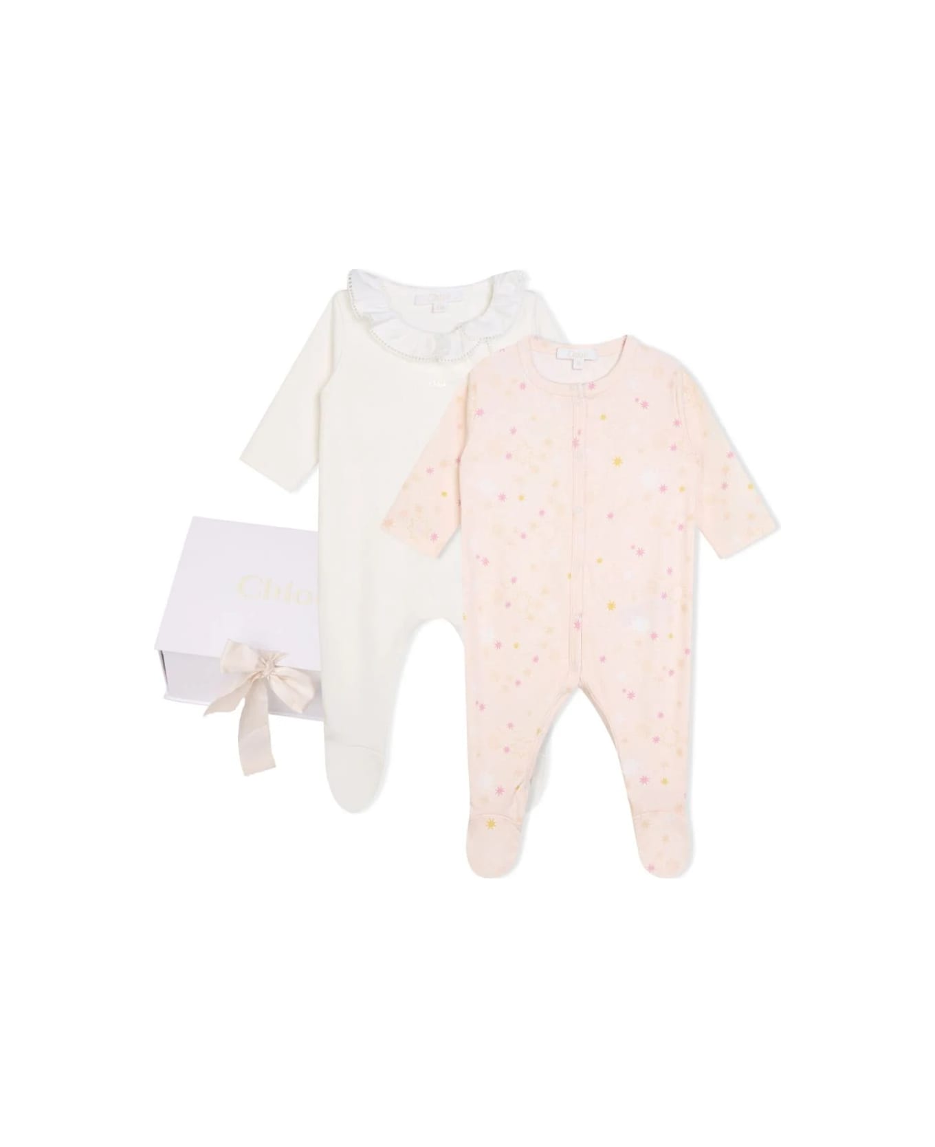 Chloé Pajamas With Ruffles - Pink ボディスーツ＆セットアップ