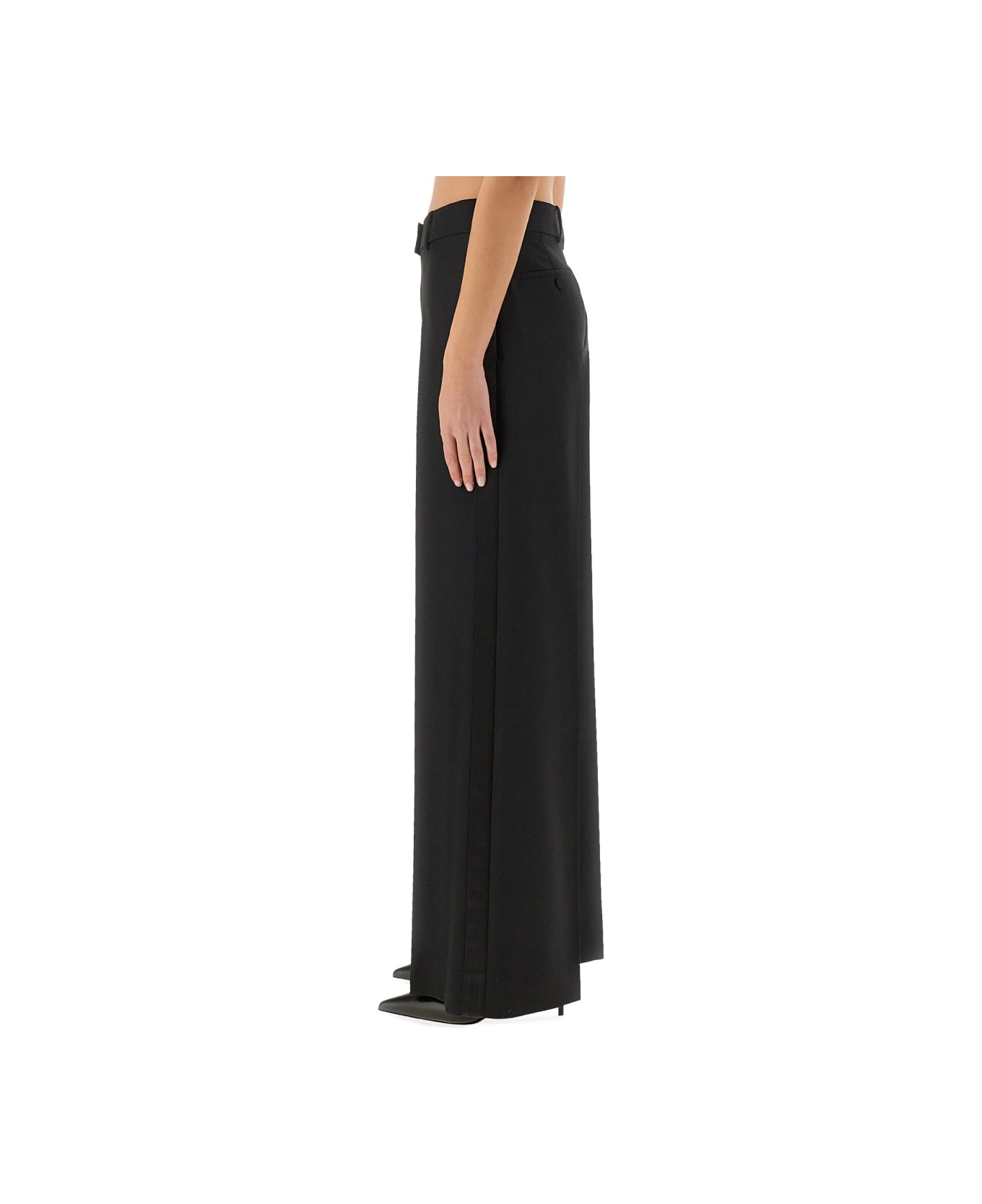 Alexander McQueen Pants With Side Stripes - BLACK