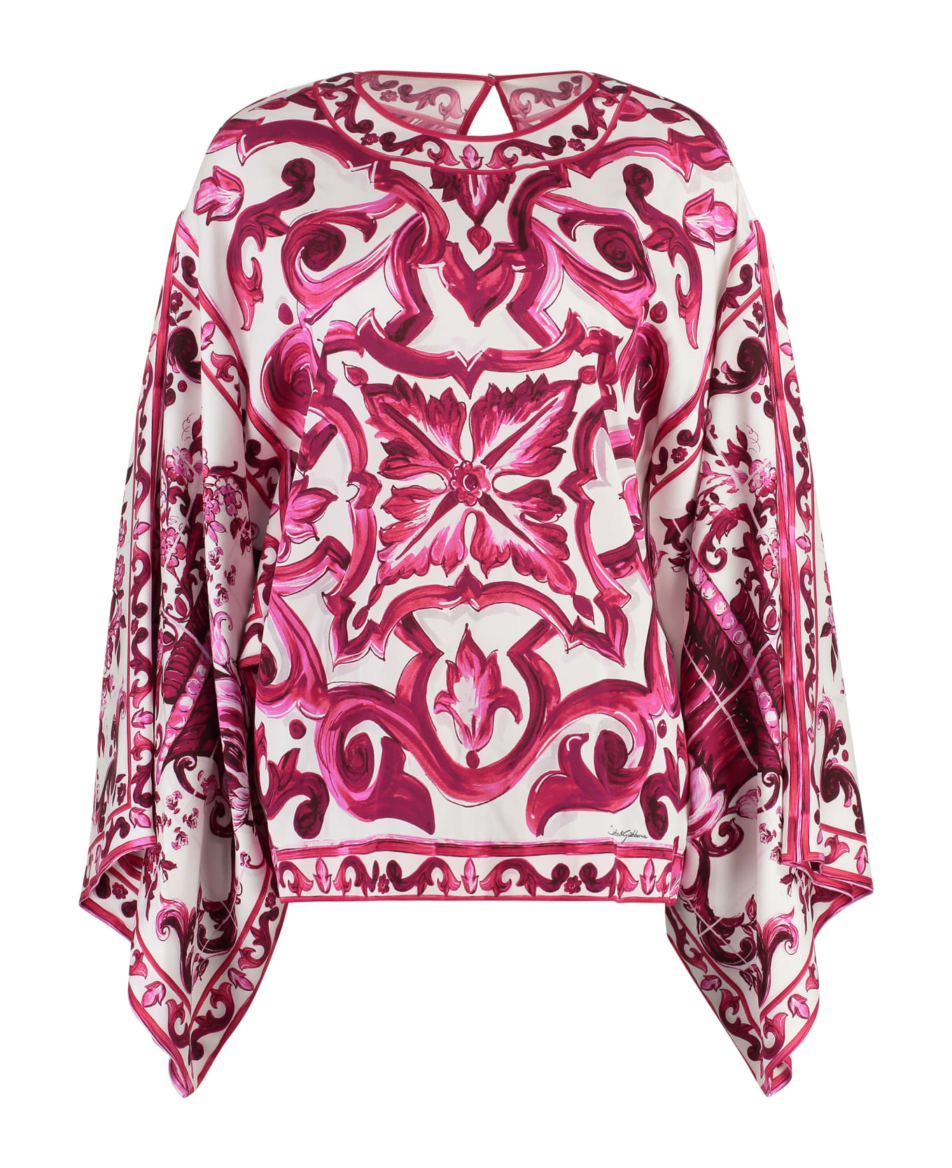 Dolce & Gabbana Printed Silk Blouse - Multicolor