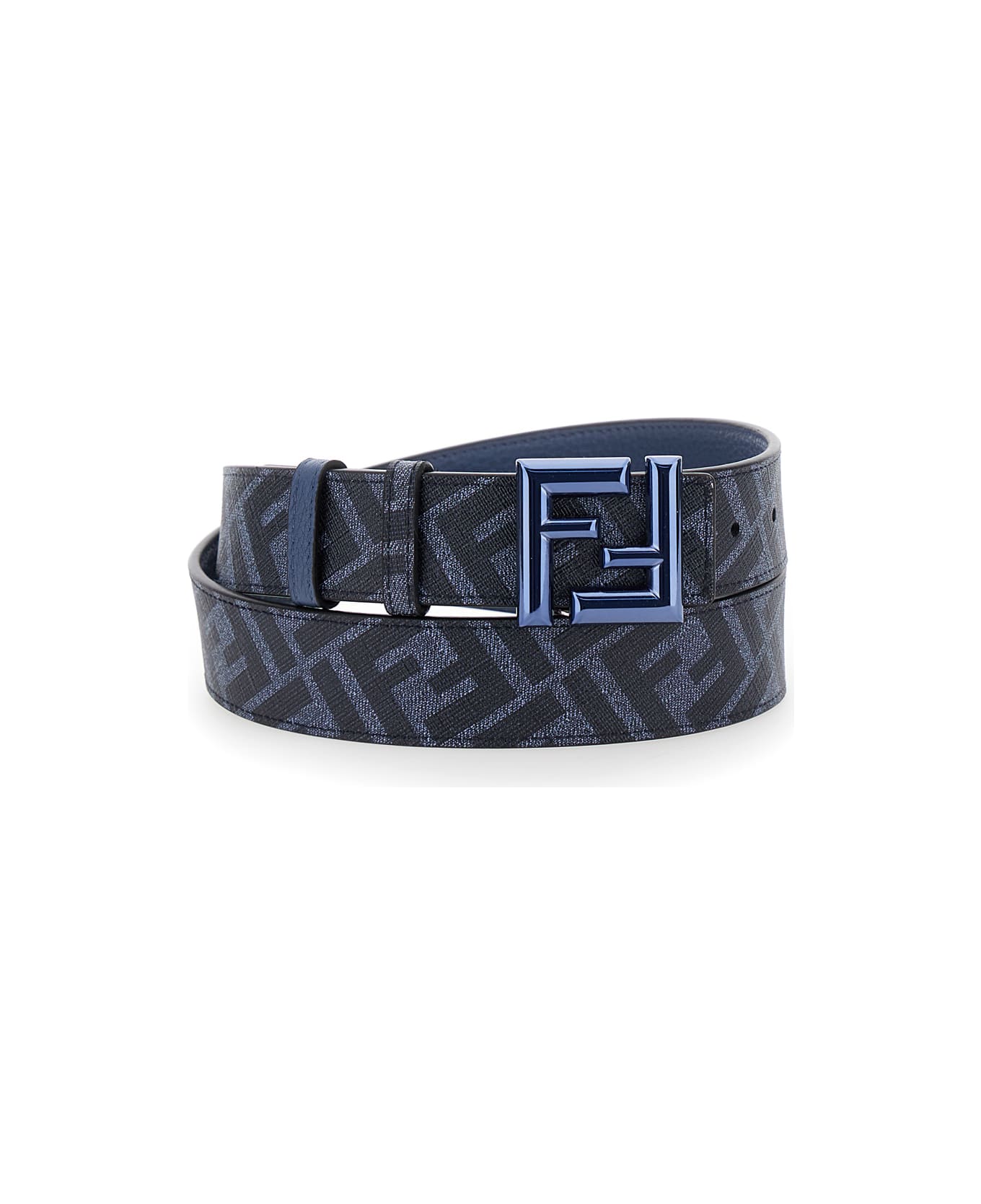 【フェンディ】 Belts ベルト Fendi Reversible Denim Blue Belt | italist