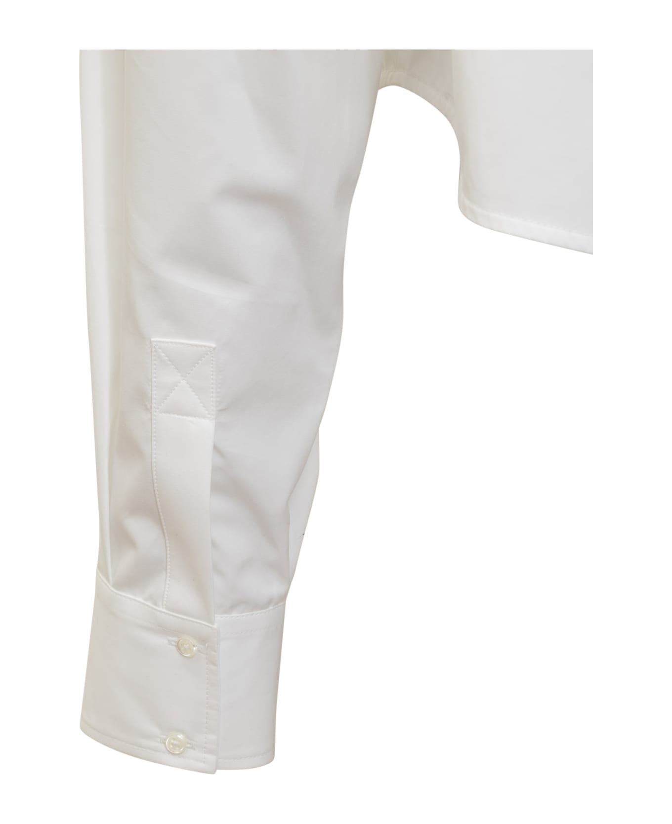 Off-White Poplin Bookish Baseball Shirt - WHITE
