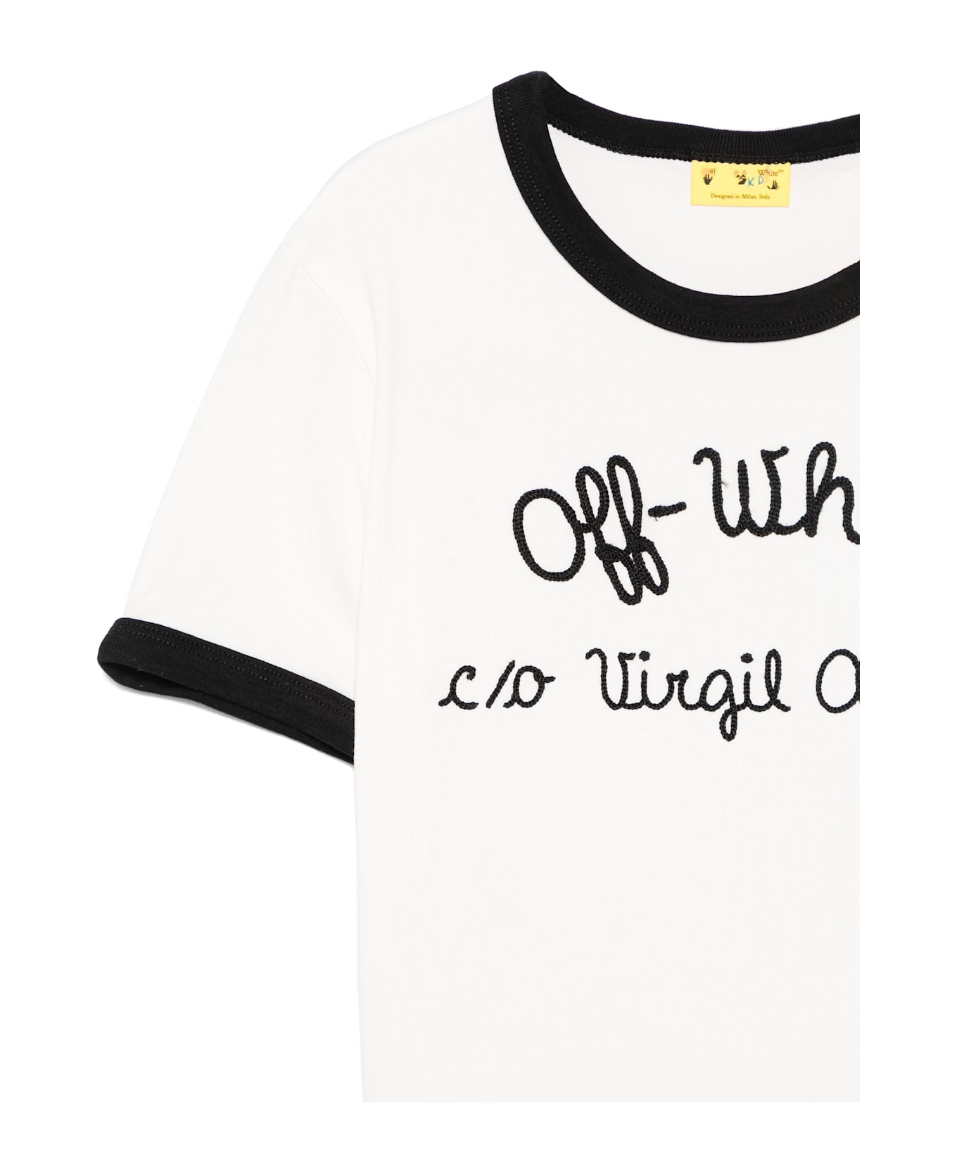 Off-White Ringer Tee Ss - White Black