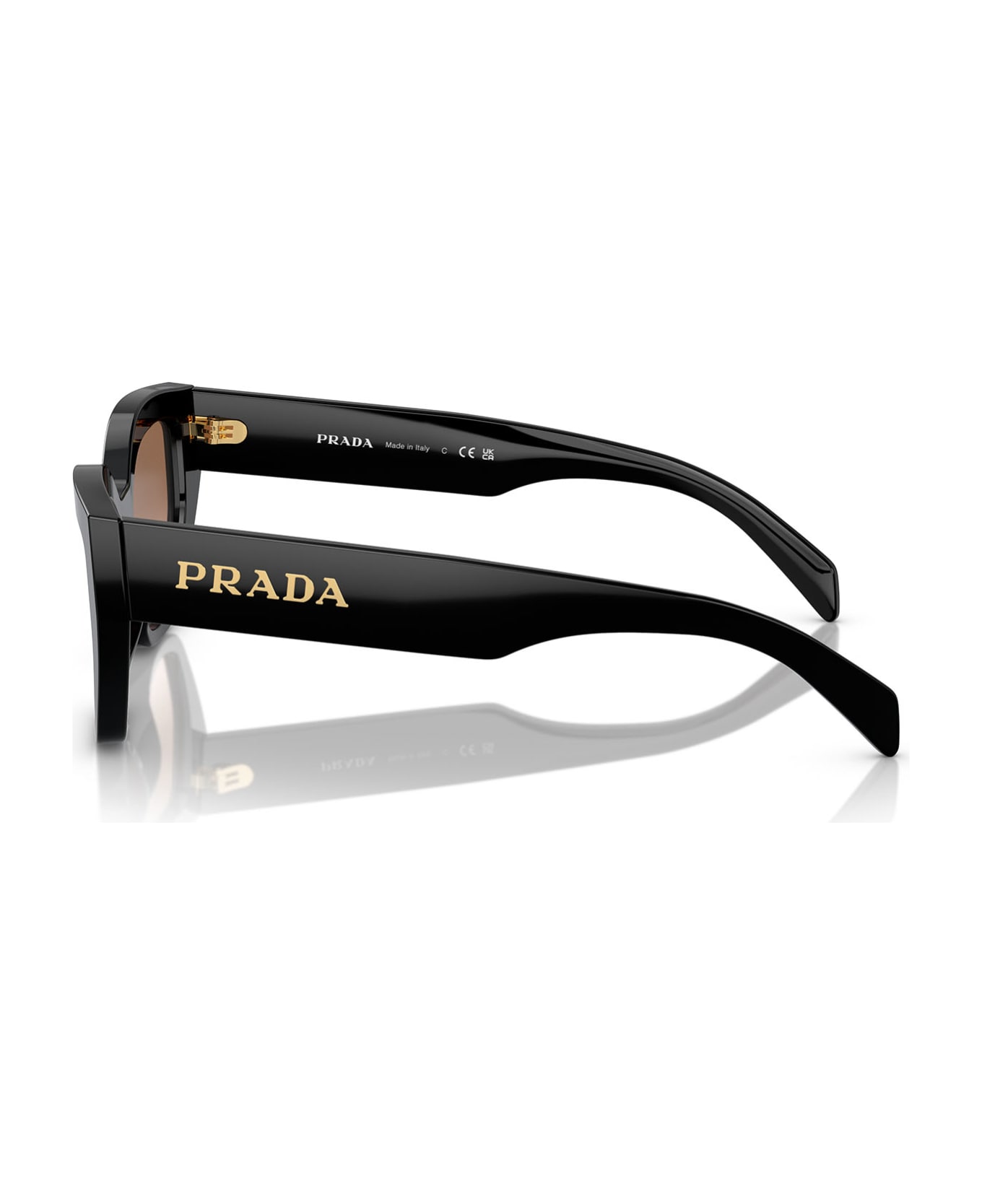 Prada Eyewear Pr A09s Black Sunglasses - Black