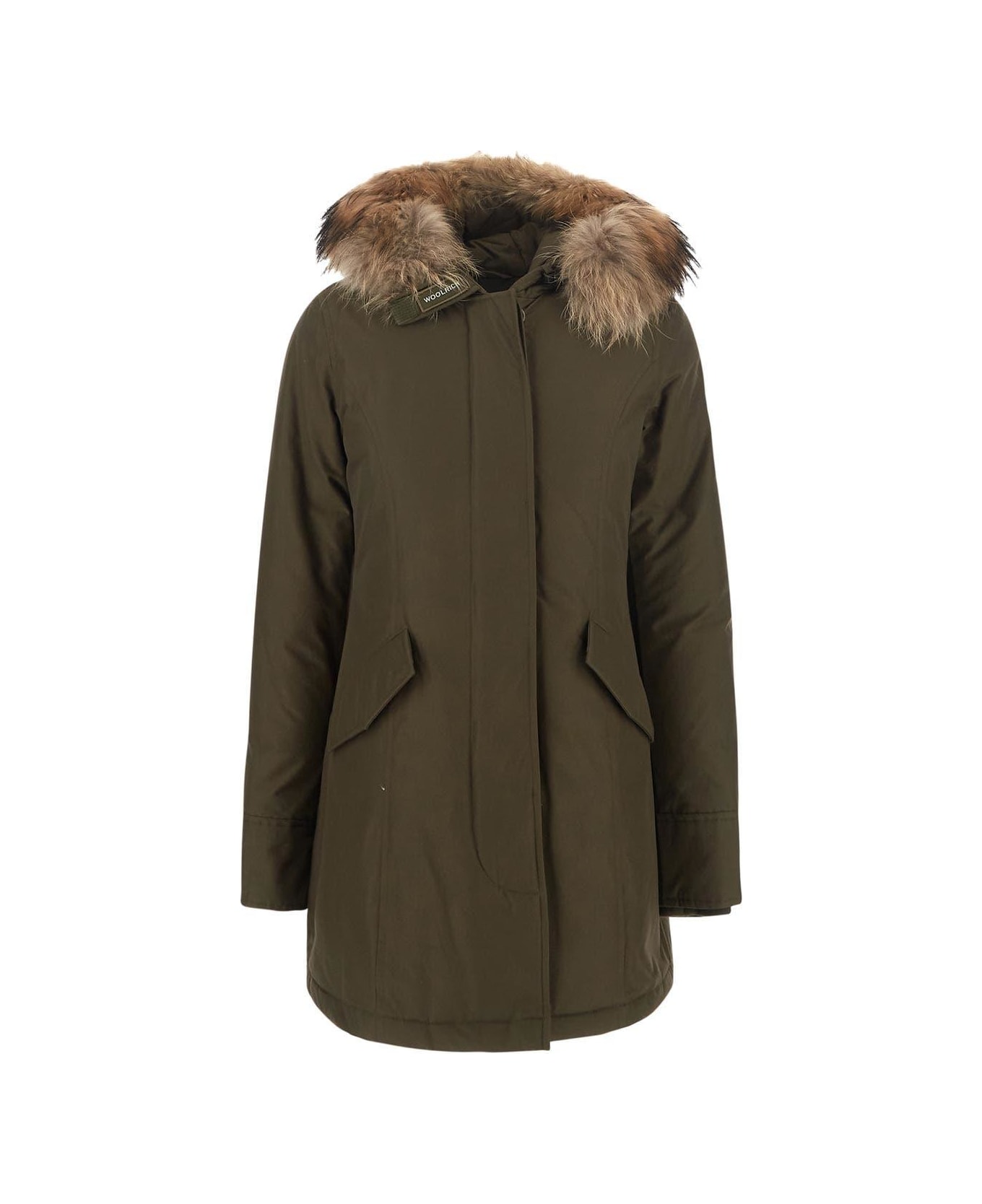 Woolrich Arctic Raccoon Parka - Green