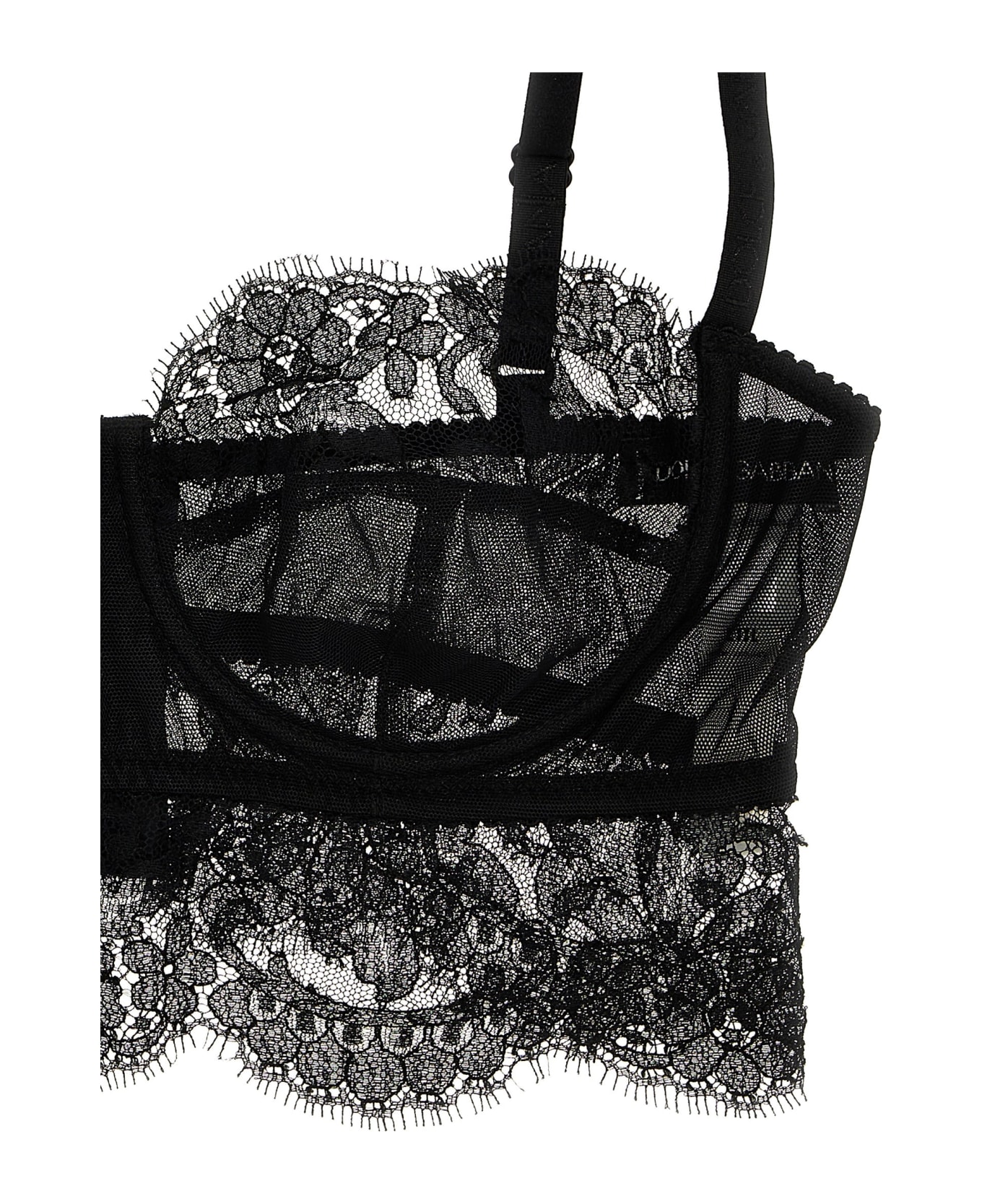 Dolce & Gabbana Lace Bralette - Black