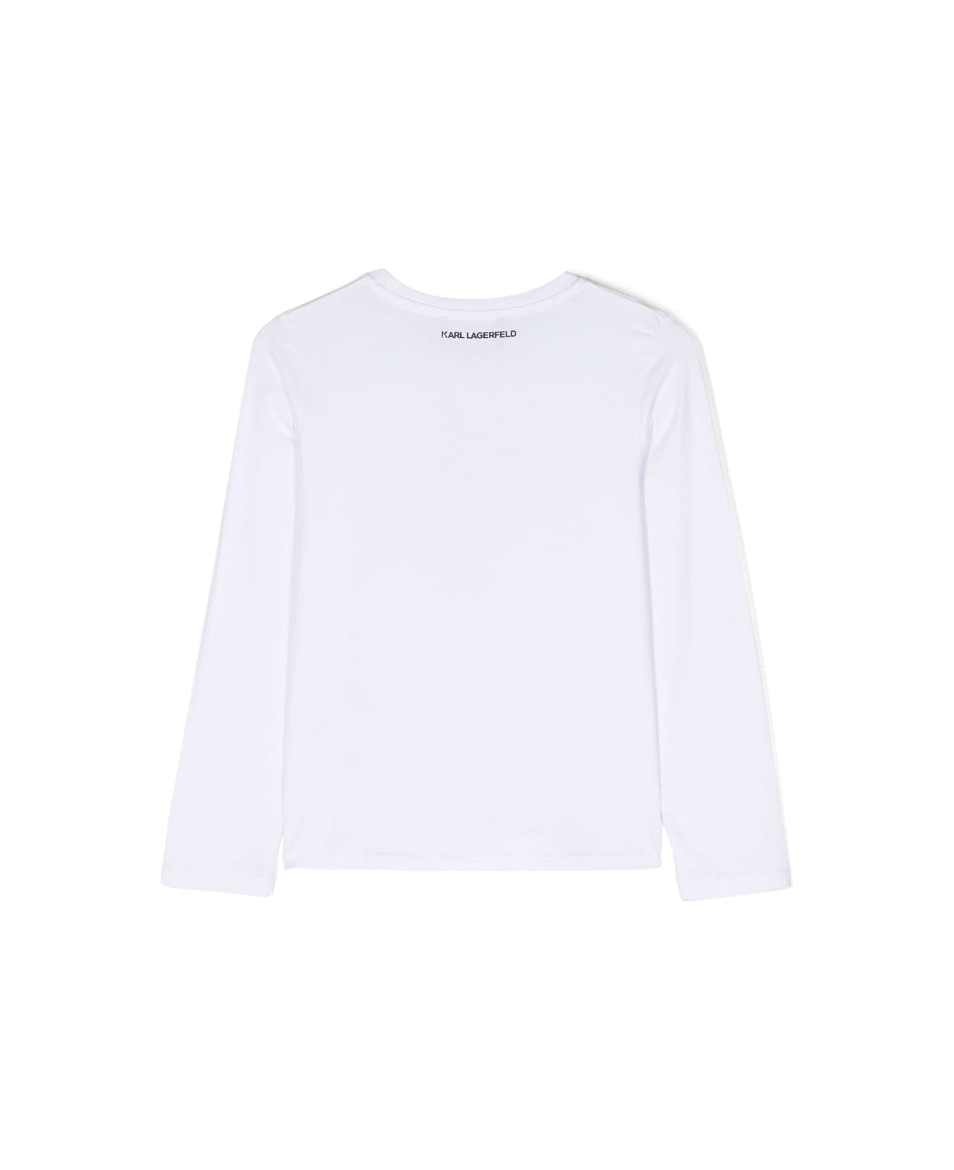 Karl Lagerfeld Kids Karl Lagerfeld T-shirt Choupette Bianca In Misto Cotone E Modale Bambina - Bianco Tシャツ＆ポロシャツ