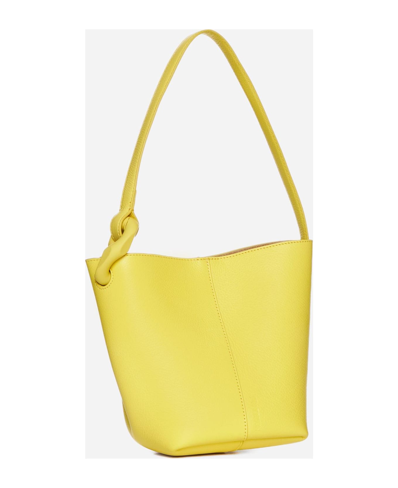 J.W. Anderson Corner Leather Small Bucket Bag - yellow トートバッグ