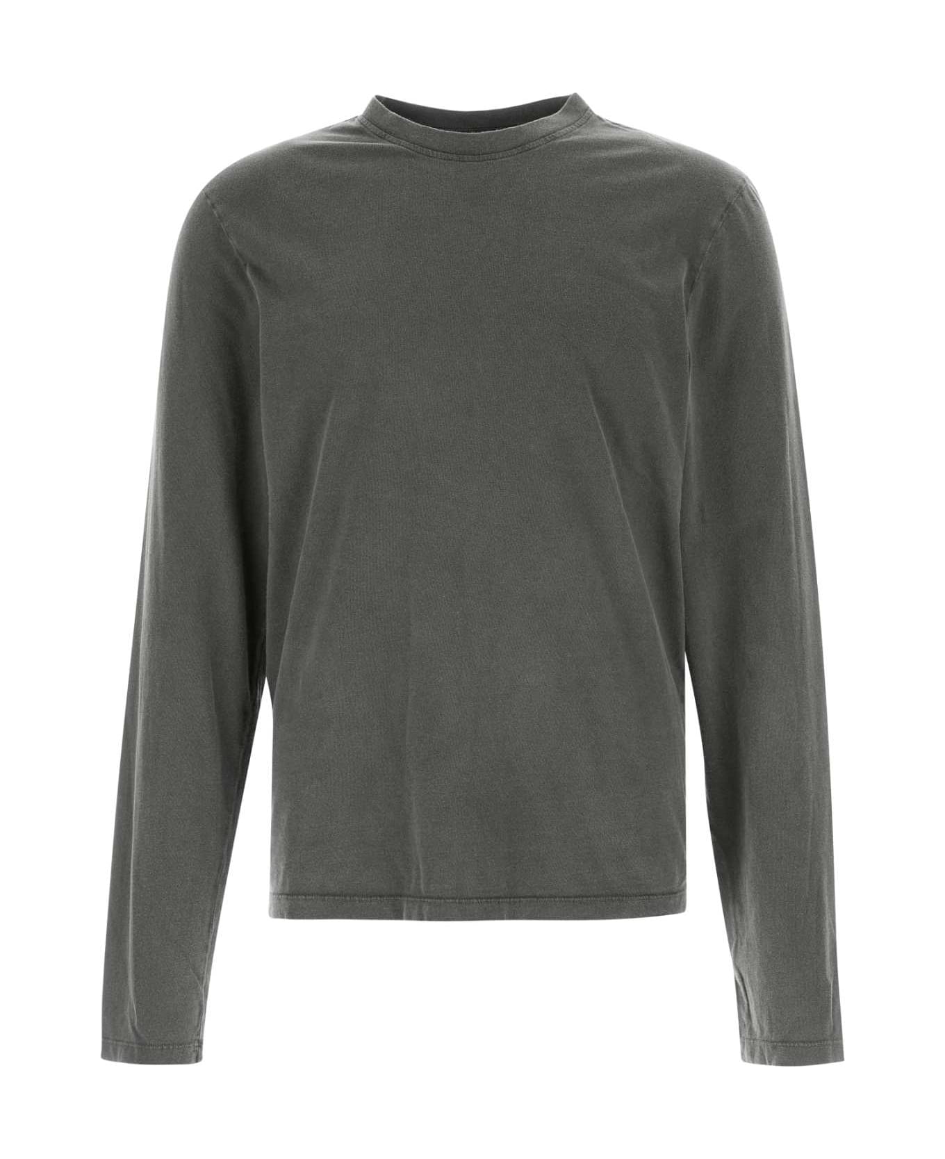 Gimaguas Dark Grey Cotton Antonio T-shirt - BLACK