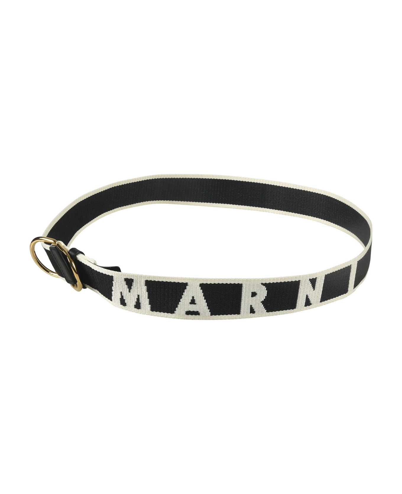 Marni Logo Detail Belt - Black ベルト