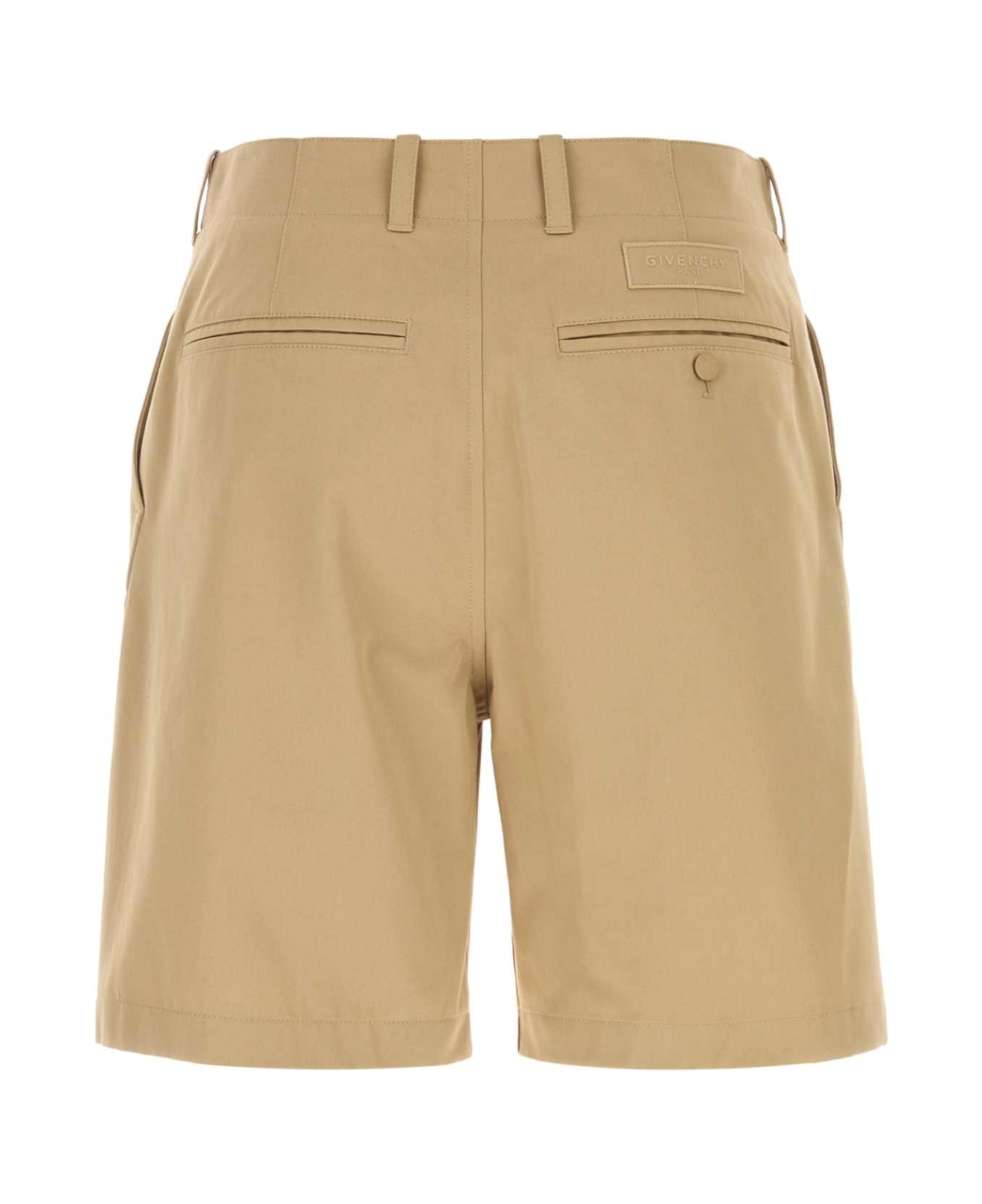 Givenchy Beige Cotton Bermuda Shorts - BEIGE