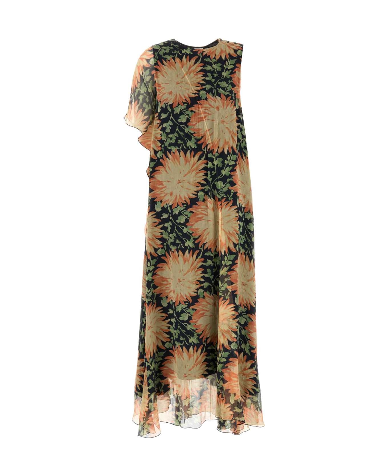 Loewe Printed Silk Dress - MULTICOLOR