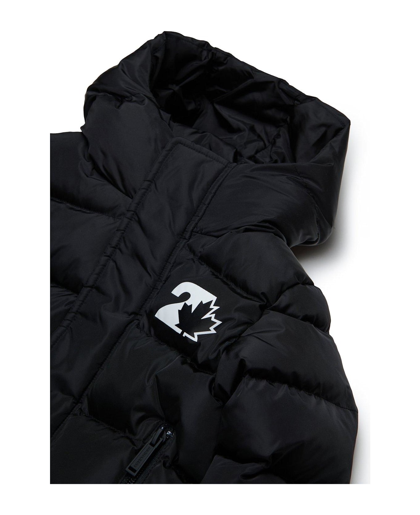 Dsquared2 Hooded Padded Vest - black