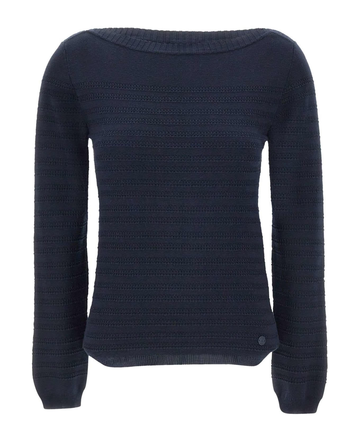 Woolrich 'pure Cotton' Cotton Sweater - BLUE ニットウェア