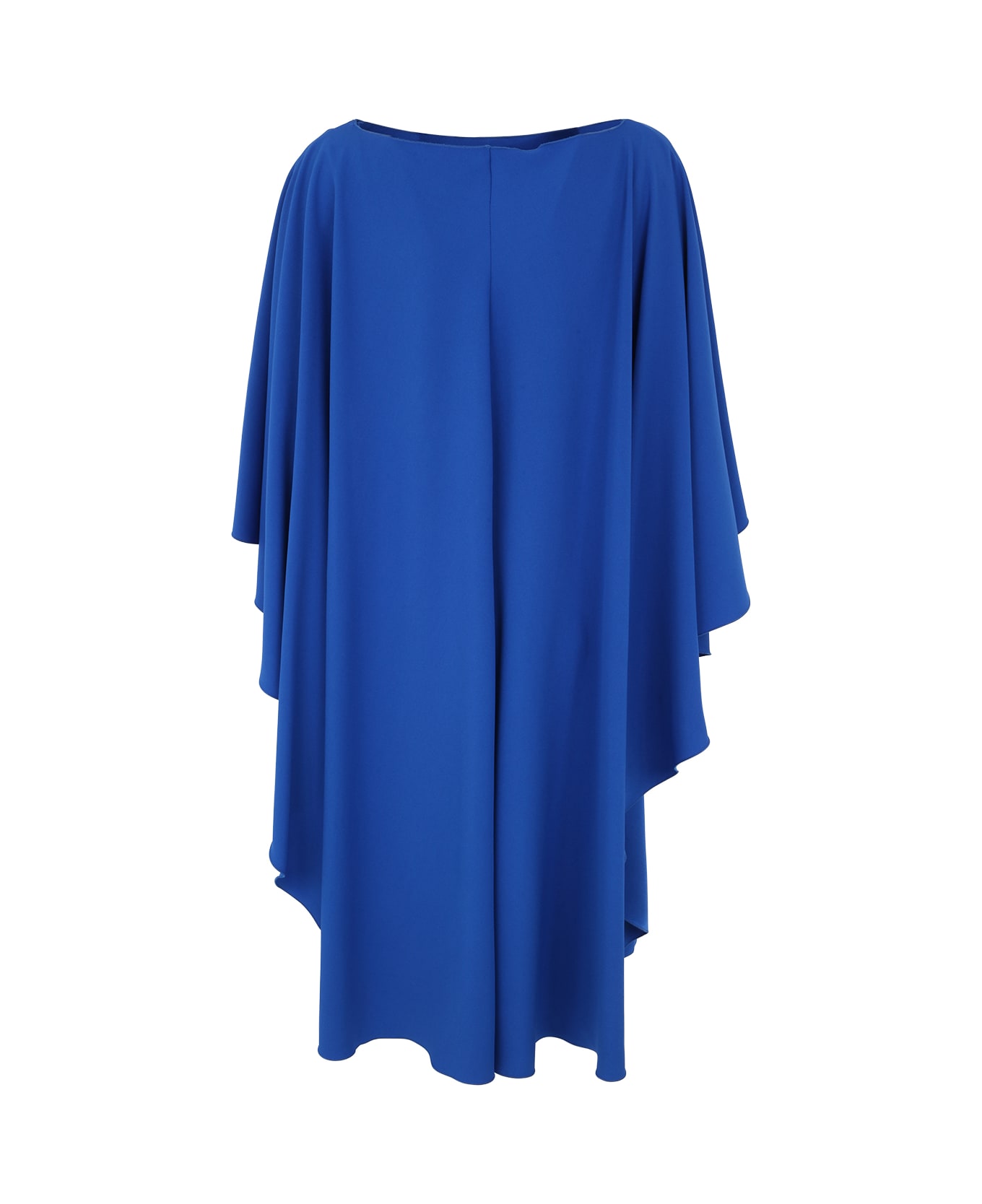 Alberta Ferretti Envers Satin Dress - Electric Blue
