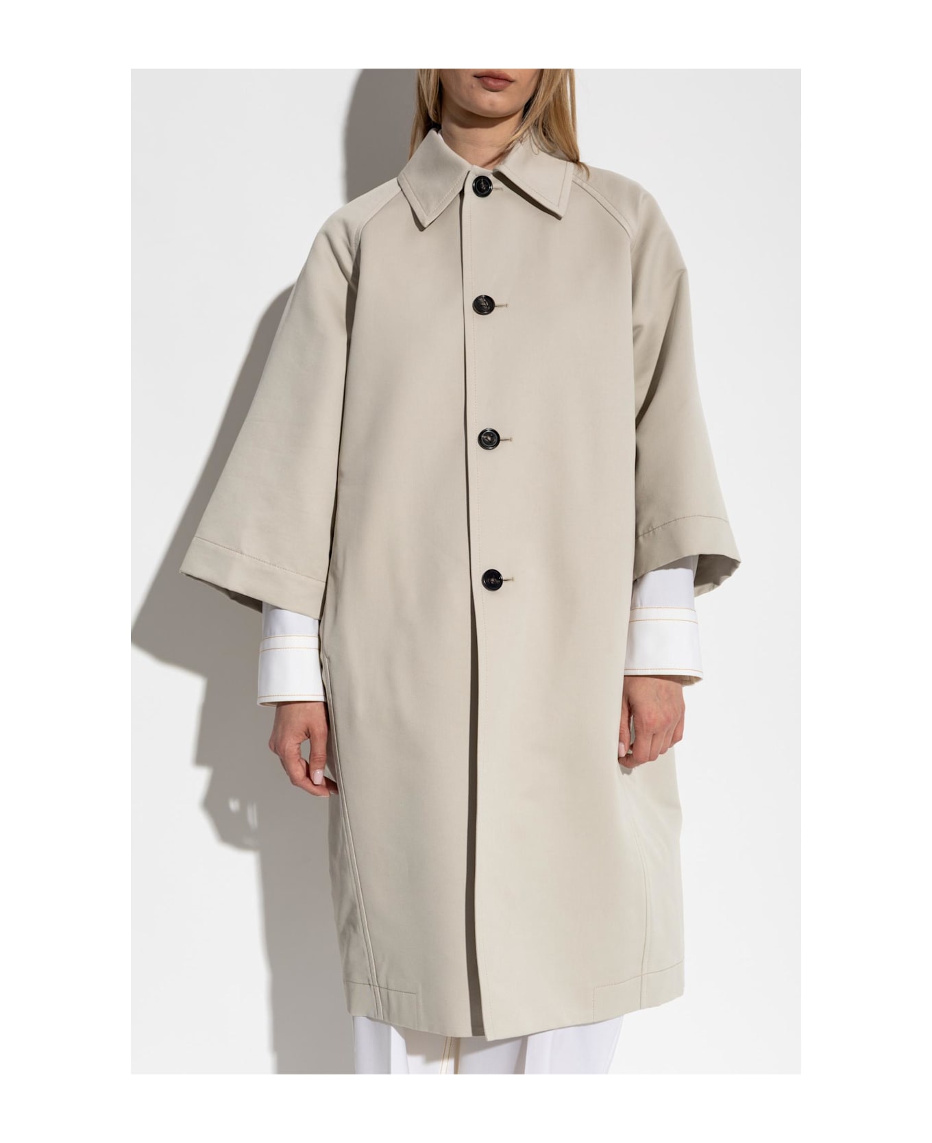 Bottega Veneta Loose-fit Coat - GREY