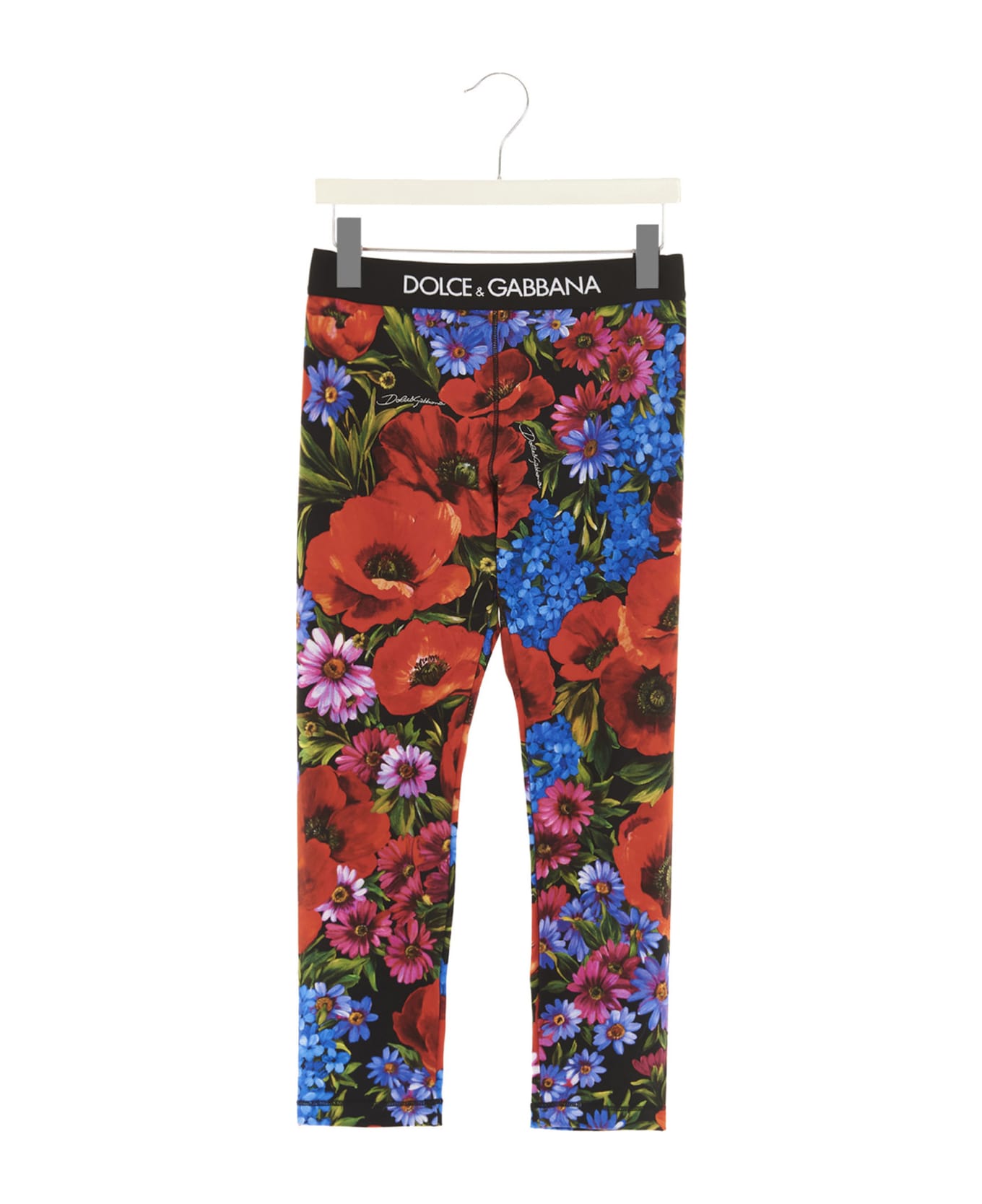 Dolce & Gabbana Floral Logo Leggings - Multicolor