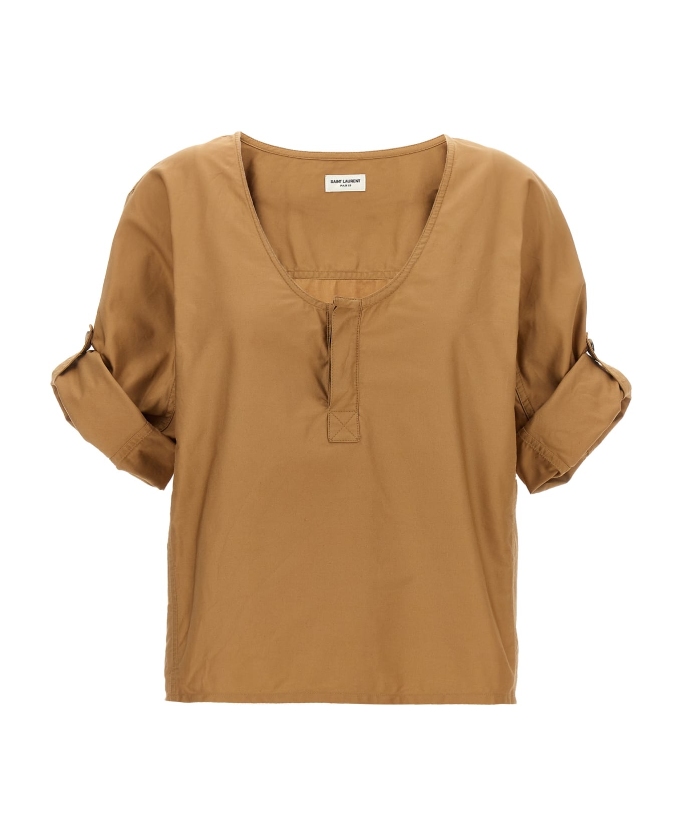Saint Laurent Twill Blouse - Beige シャツ