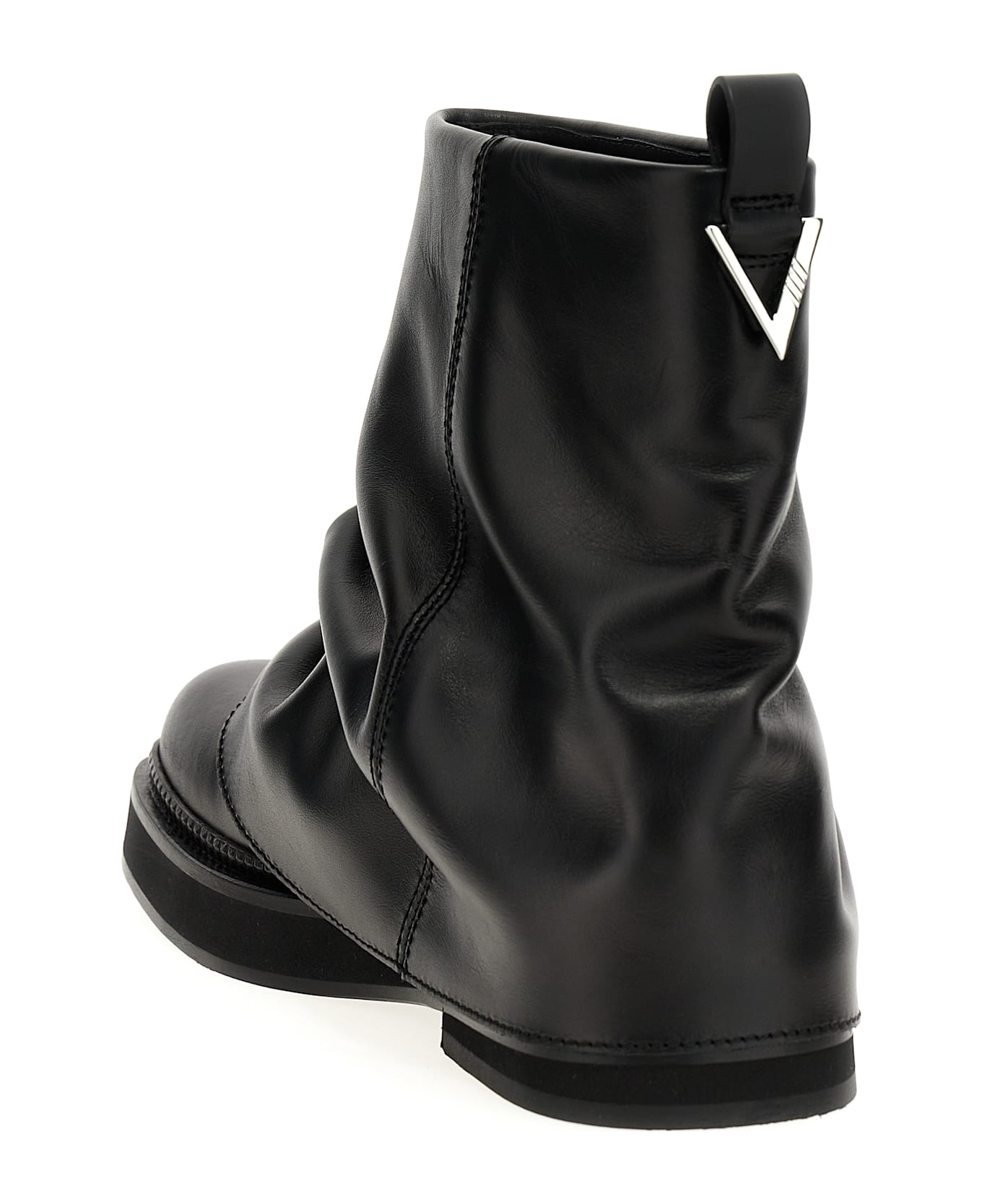 The Attico 'mini Robin Combat' Ankle Boots - Black  