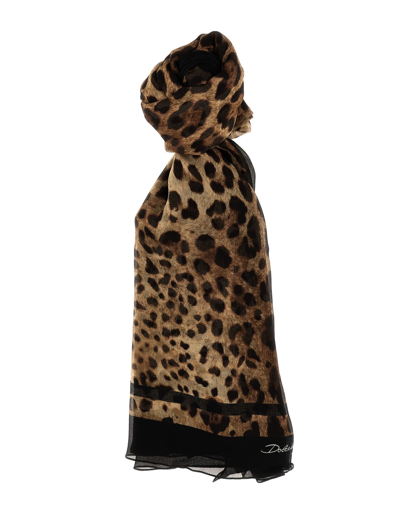 Dolce & Gabbana 'leopard' Scarf - Multicolor