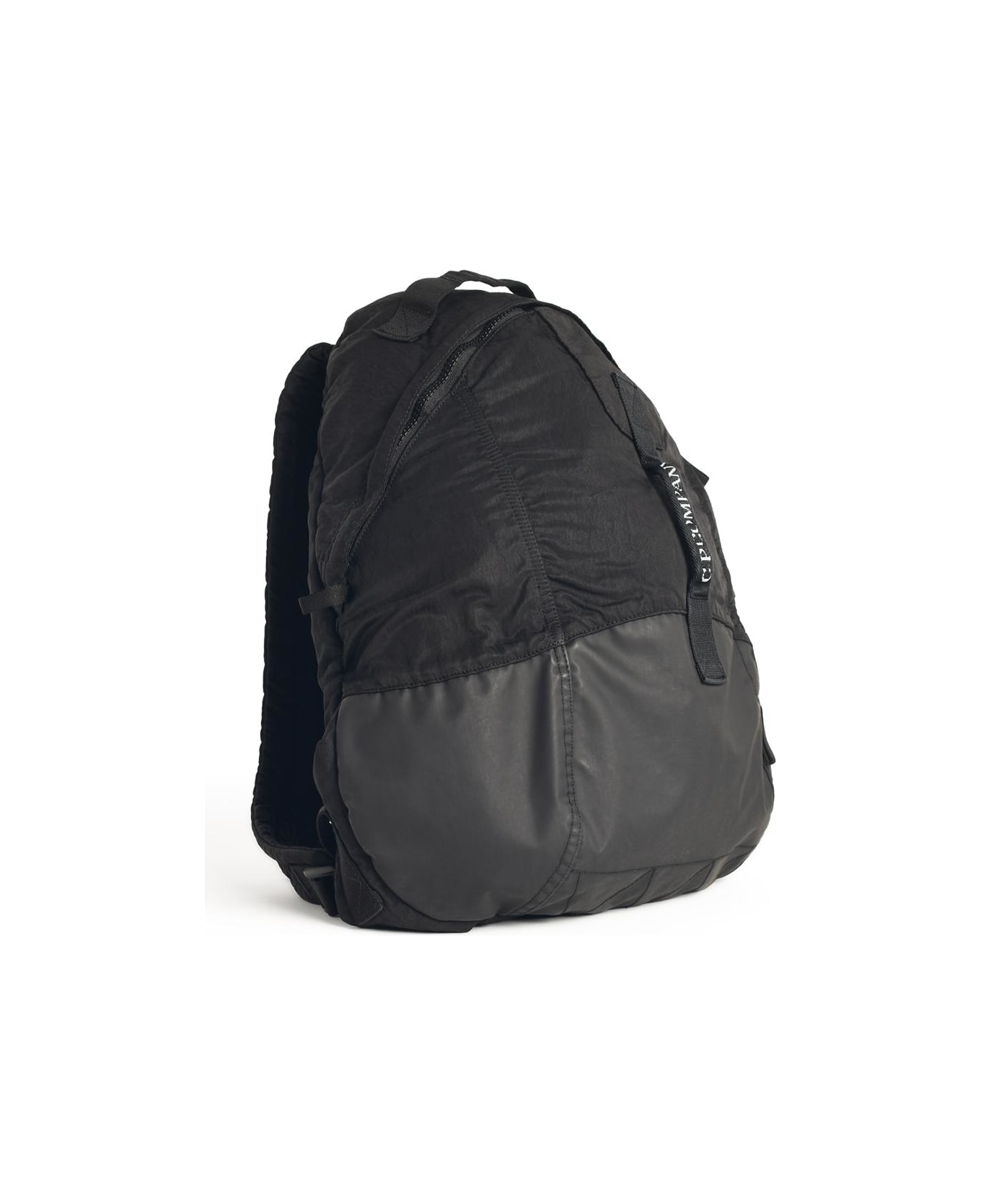 C.P. Company Black Polyamide Backpack - Black