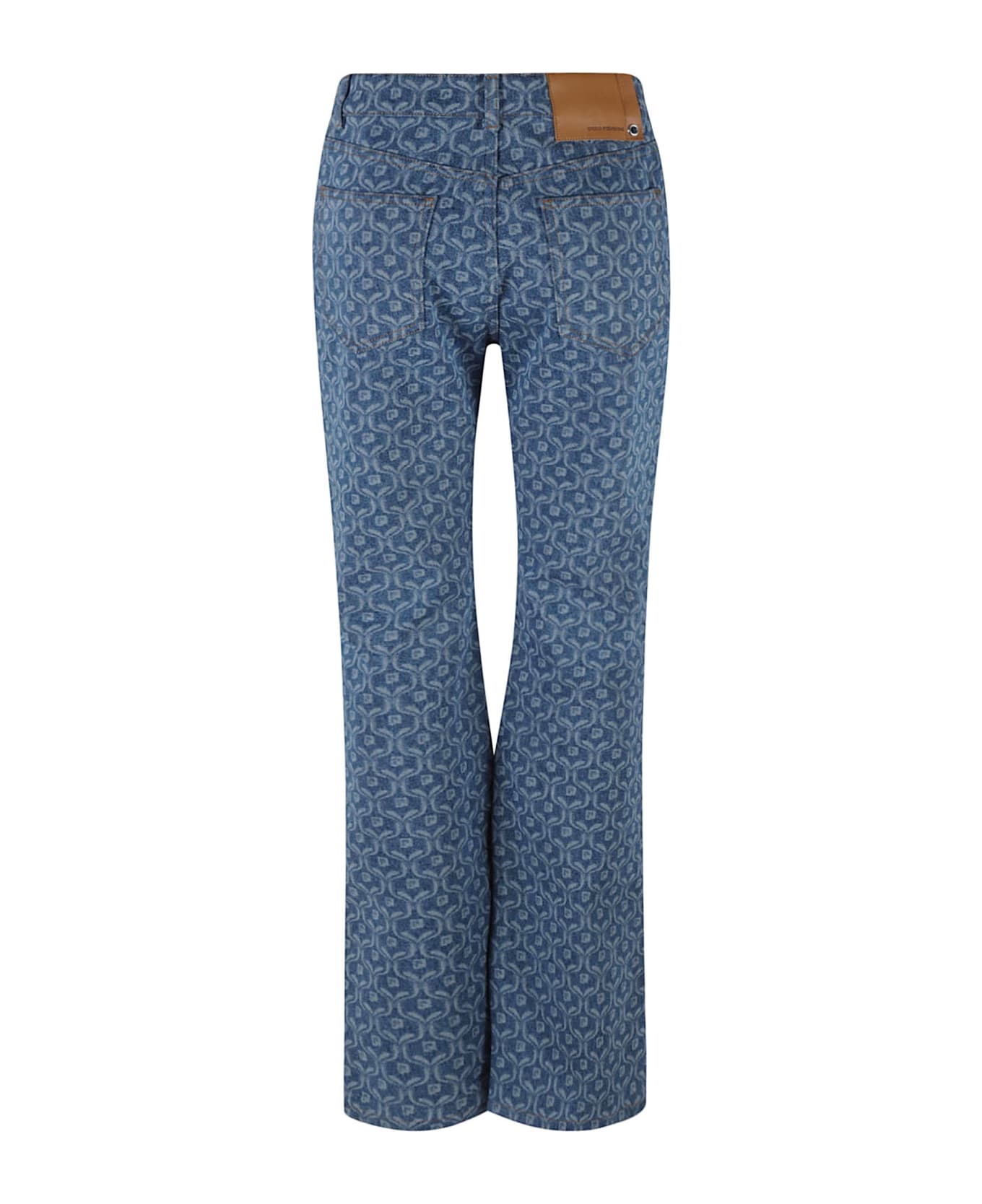 Paco Rabanne Printed Buttoned Jeans - M412