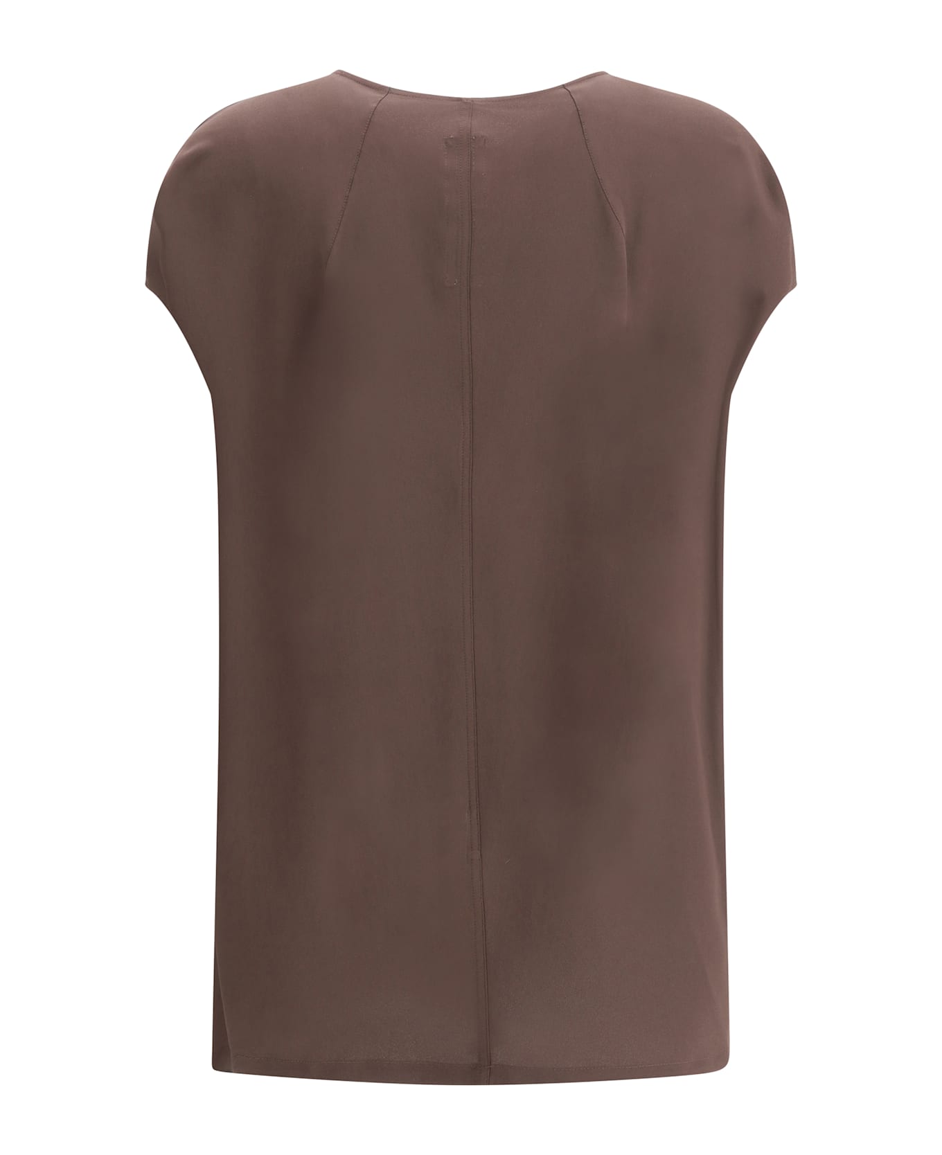 Rick Owens Silk Top - Mahogany