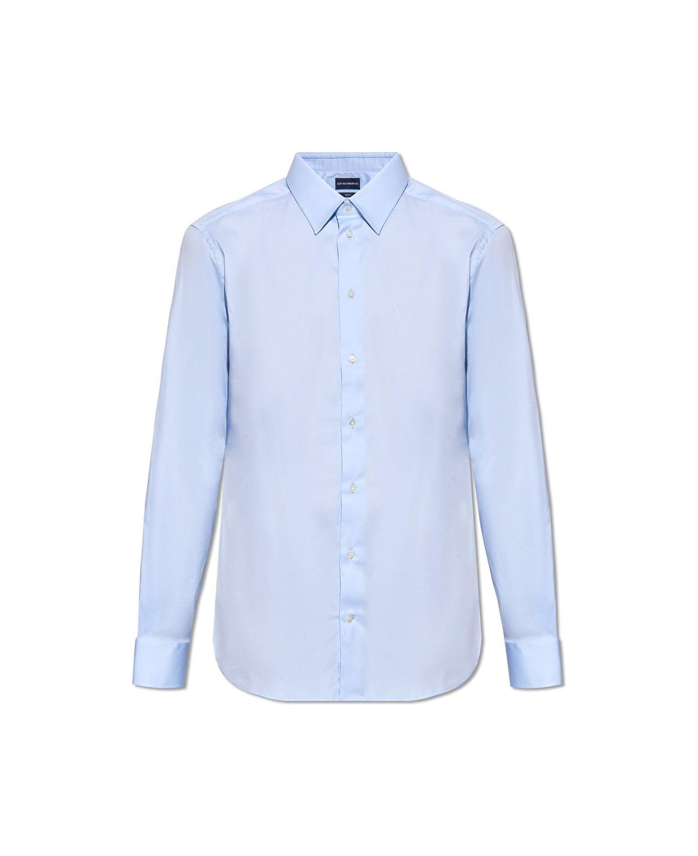 Emporio Armani Cotton Shirt - Azzurro