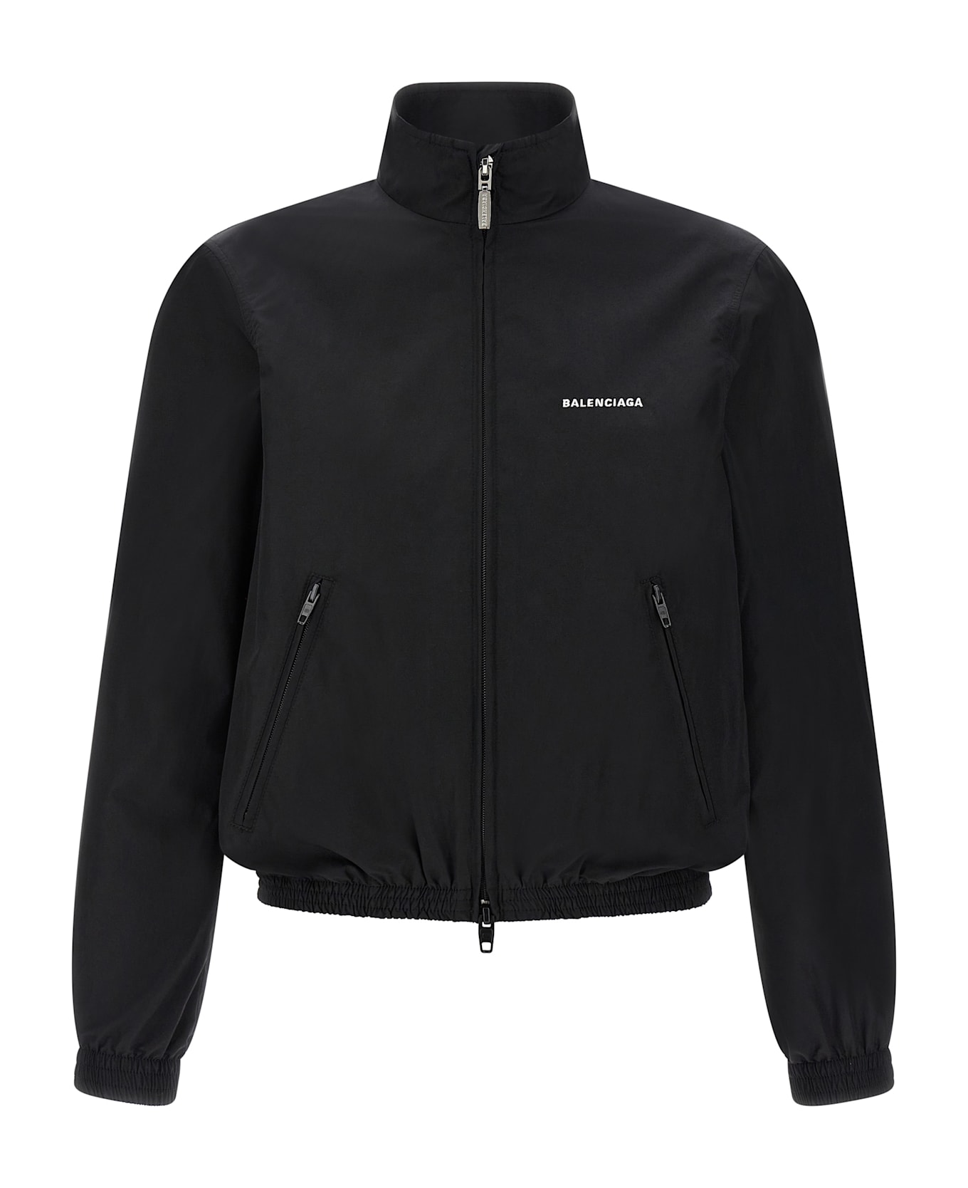 Balenciaga Logo Embroidery Jacket - Black