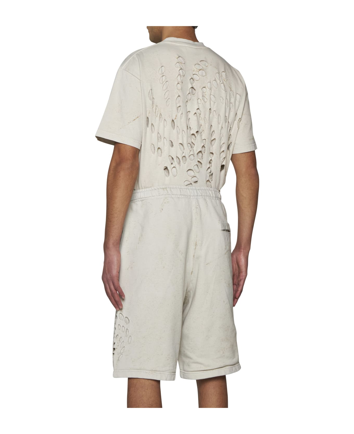 44 Label Group Shorts - Dirty white+gyps ショートパンツ