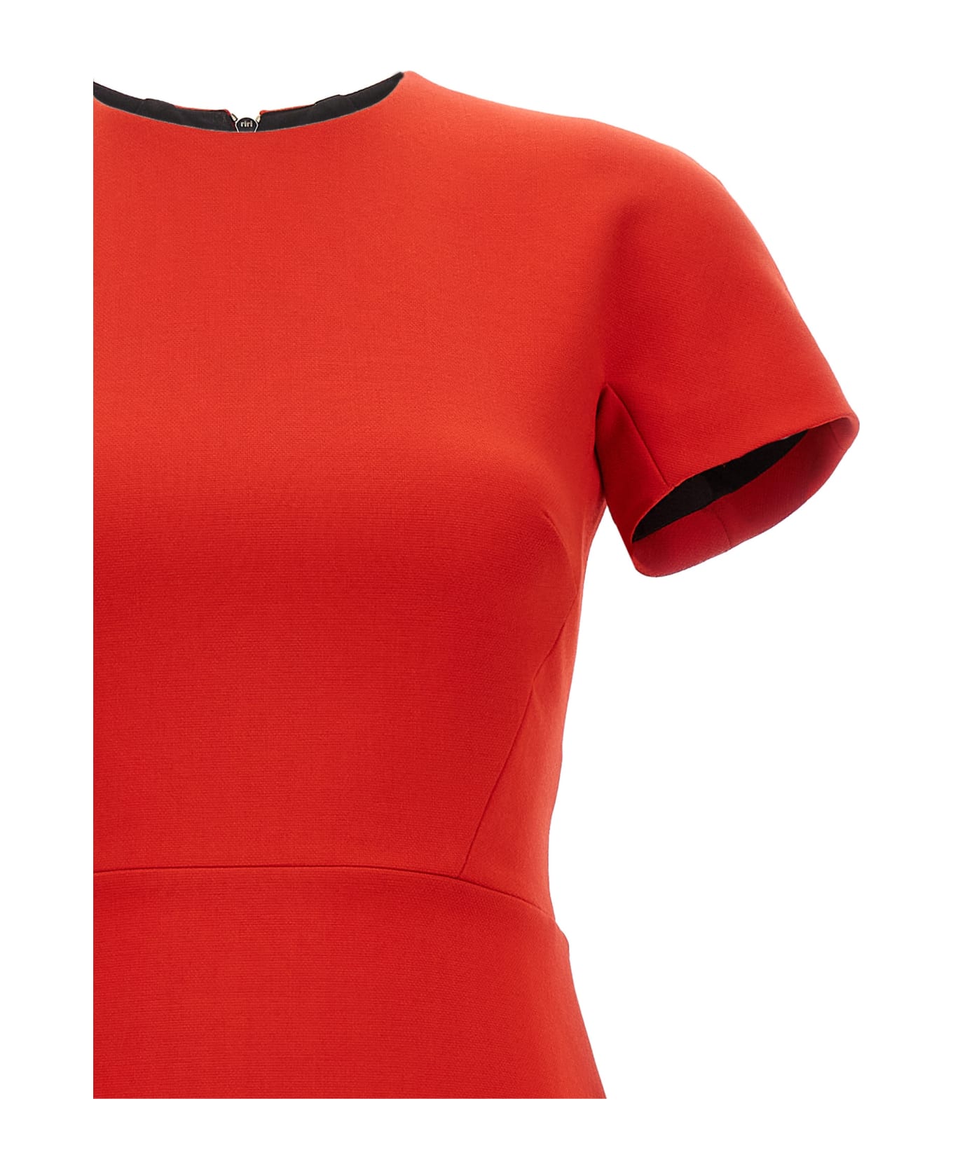Victoria Beckham 'fitted T-shirt' Dress - Red