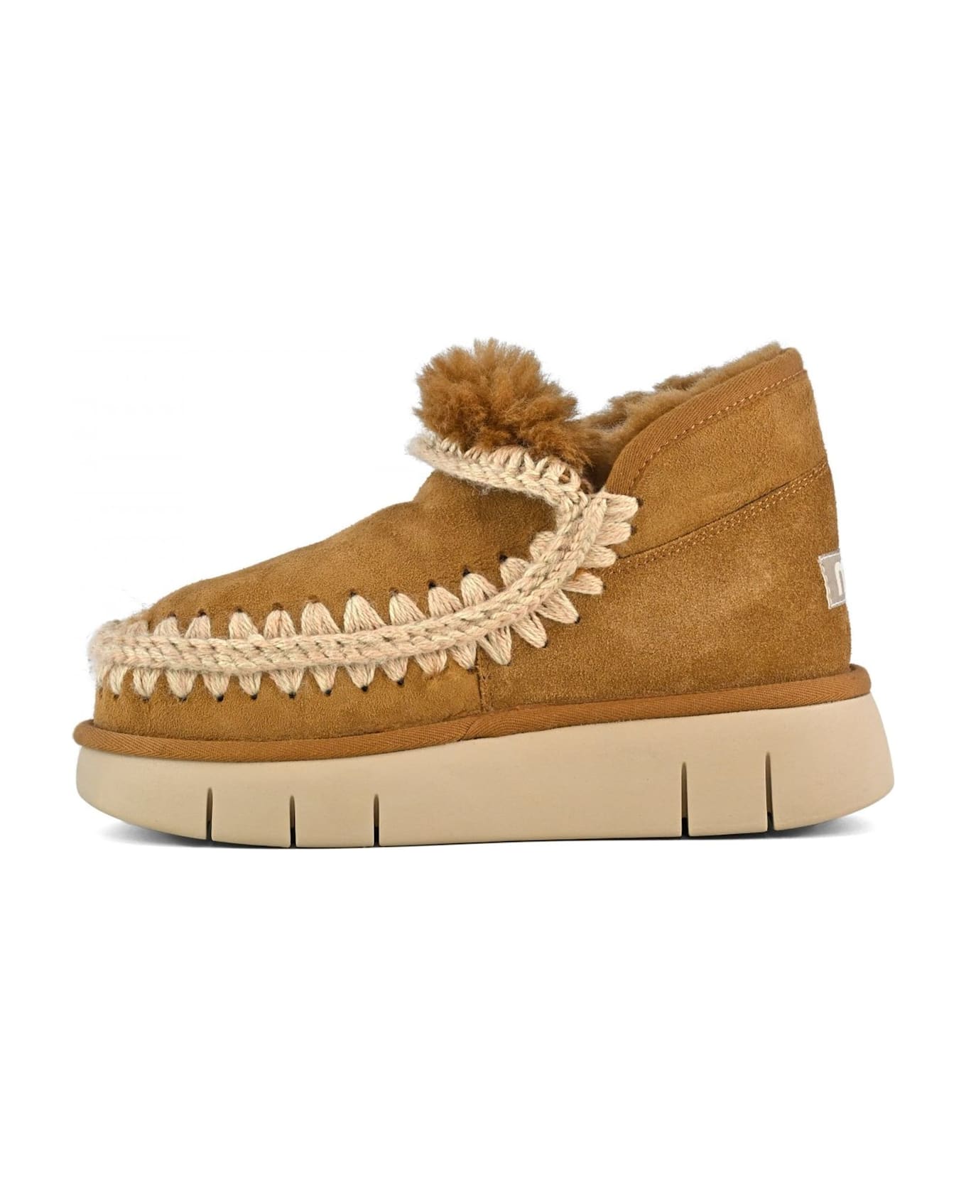 Mou Cognac Eskimo Bounce Sneaker - Leather Brown