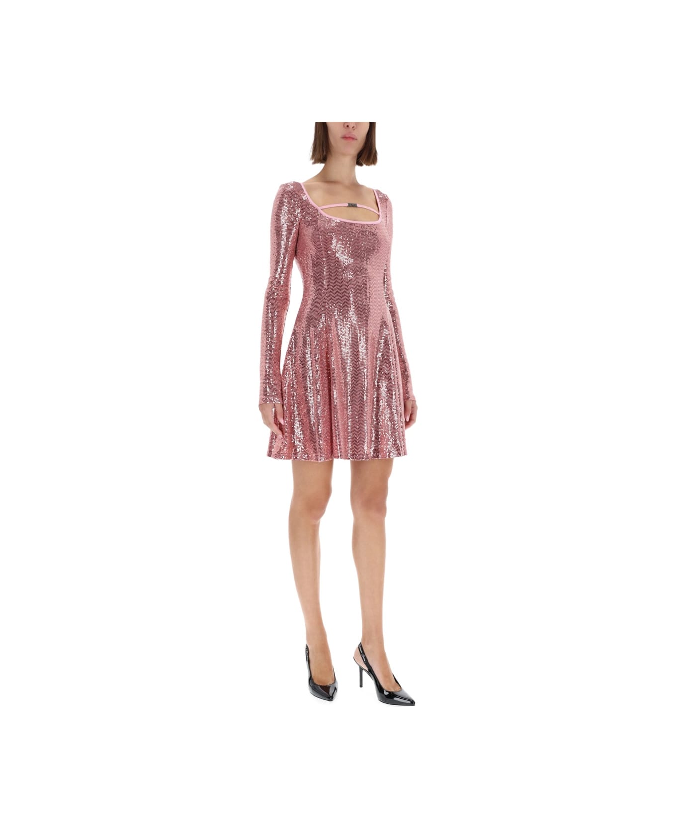 Versace Jeans Couture Sequined Dress - PINK