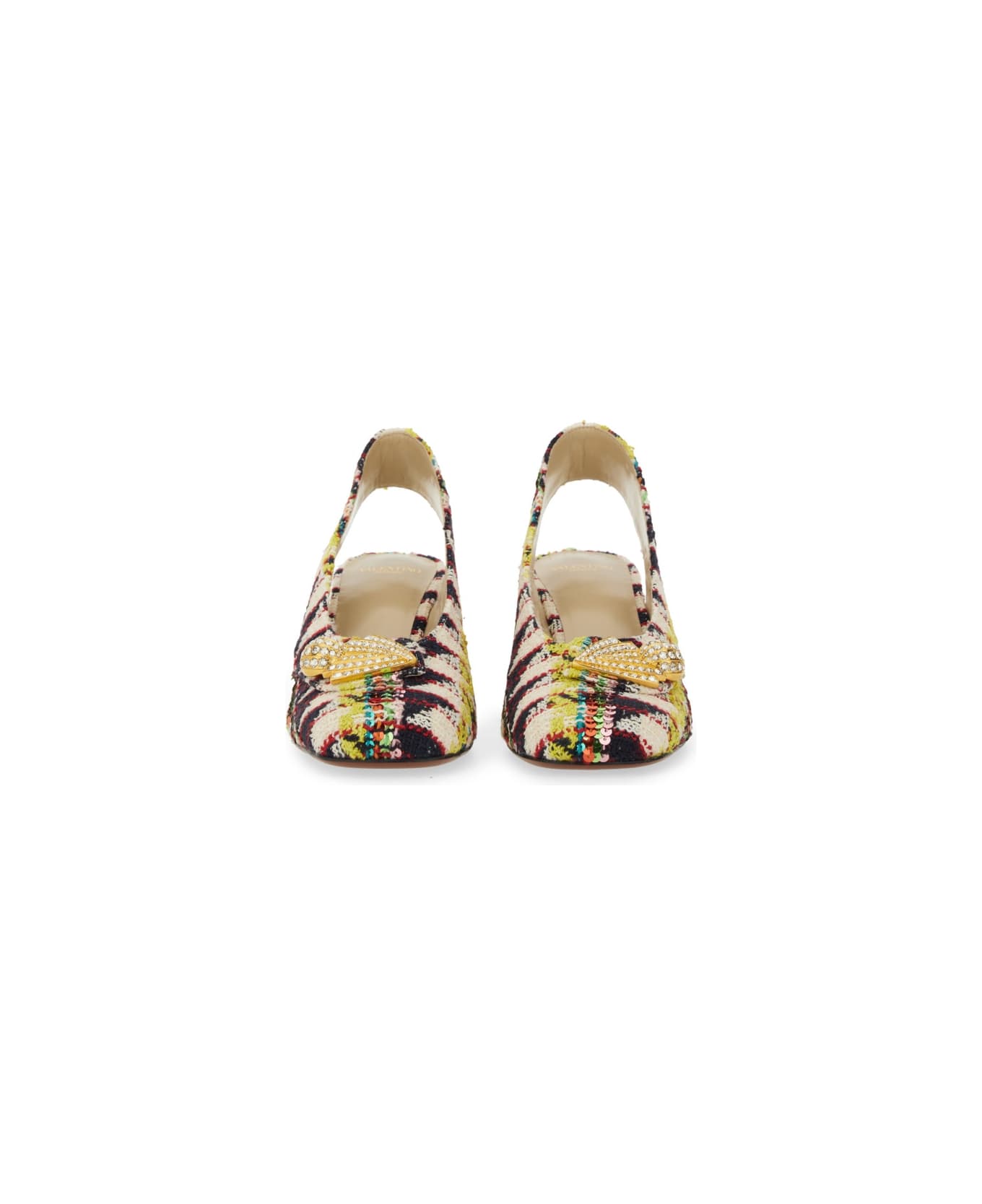 Valentino Garavani Tweed "adamantine" Slingback Pumps - MULTICOLOUR