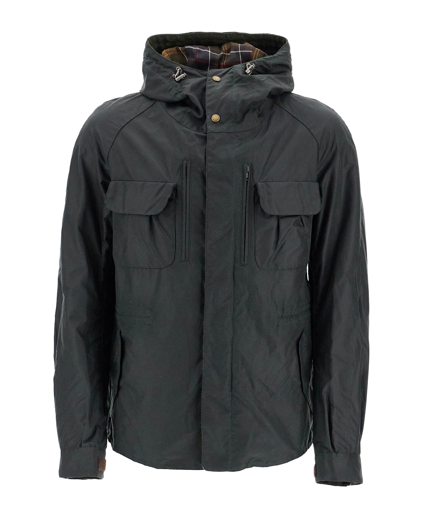 Barbour Raincoat With Waxed Finish - SAGE (Green) ジャケット