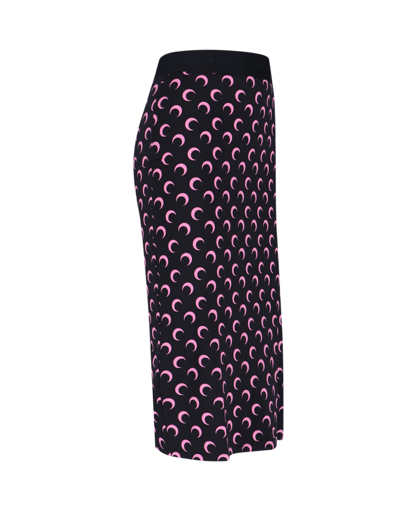 Marine Serre 'moon' Midi Skirt - Black  