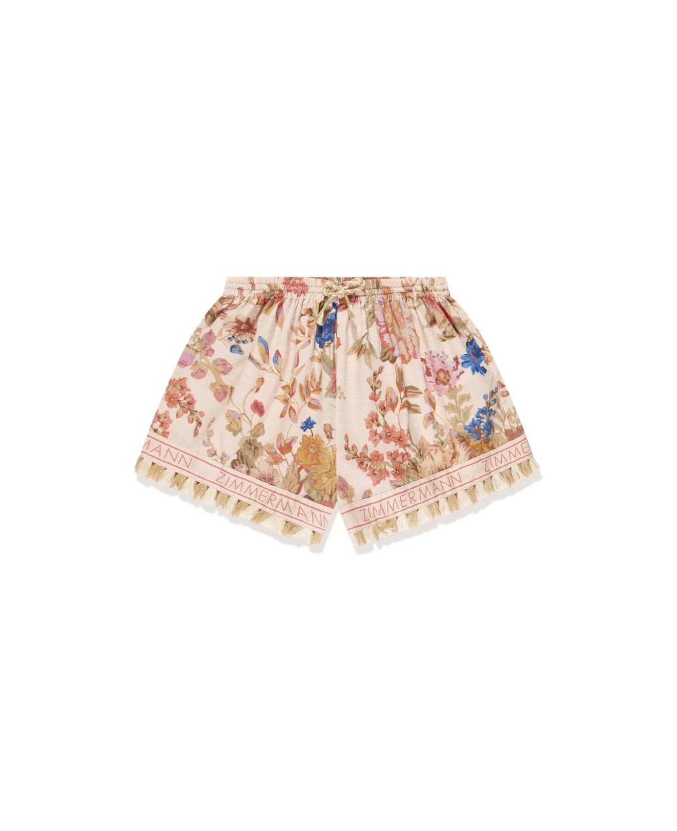 Zimmermann Shorts Con Stampa - Pink ボトムス