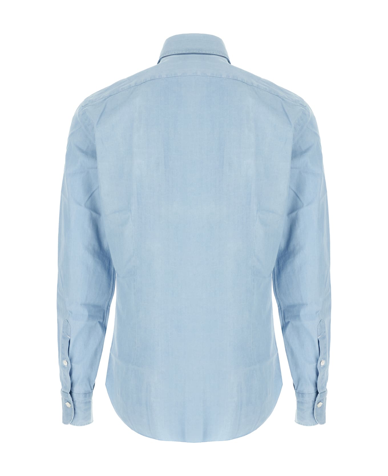 Barba Napoli Light Blue Cotton Shirt - DENIM
