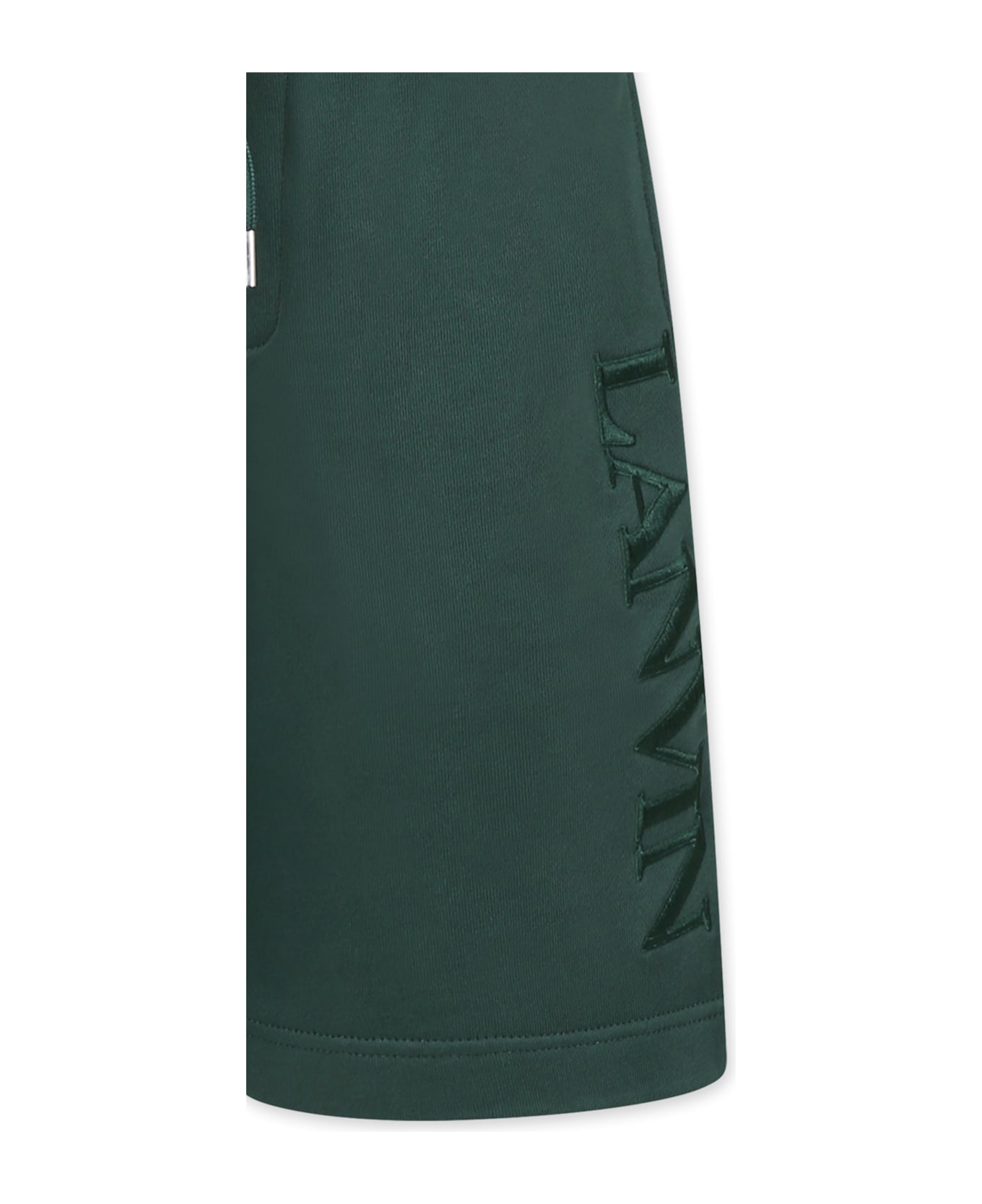 Lanvin Green Shorts For Boy With Logo - Green
