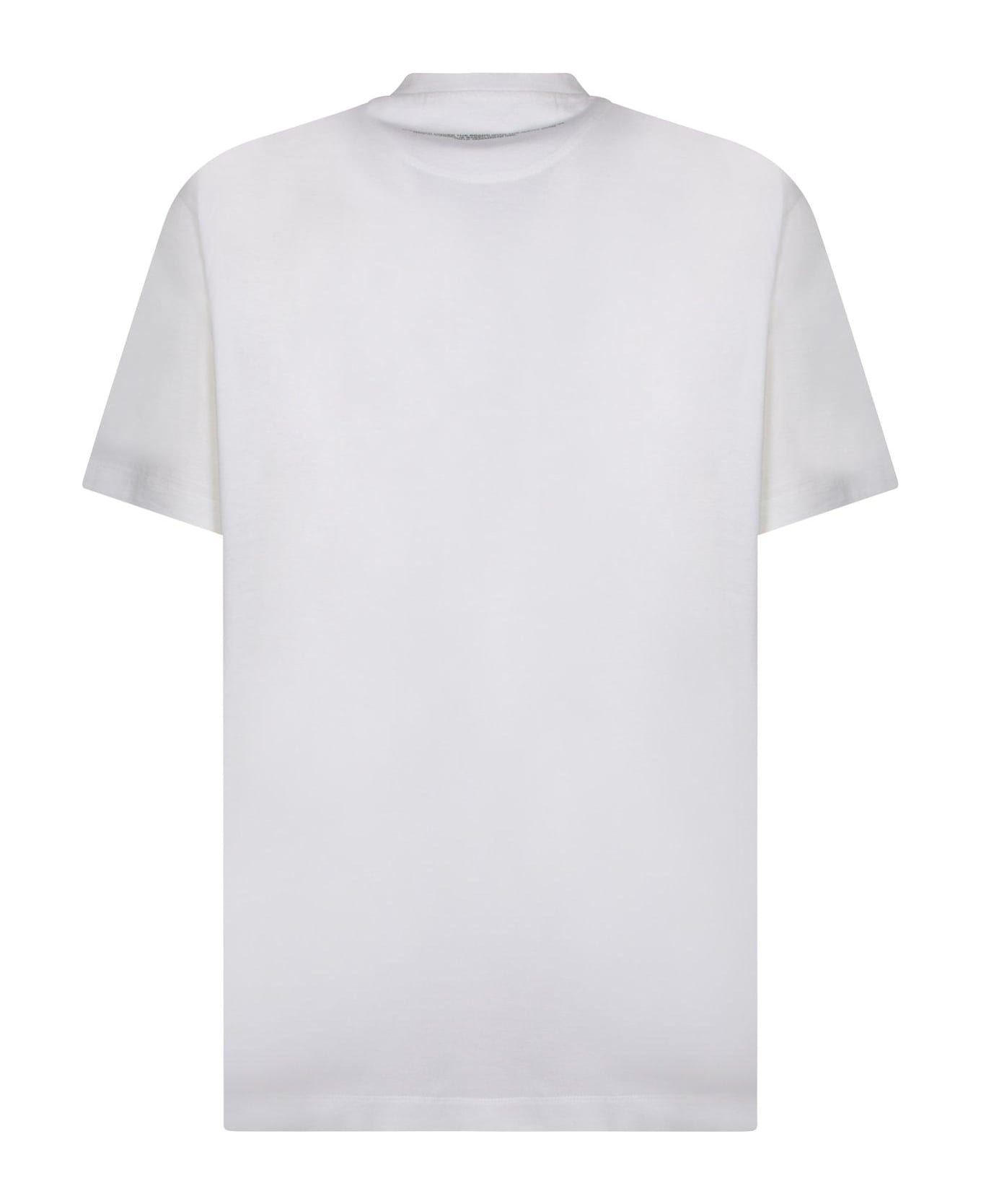 Y-3 Logo Printed Short Sleeved T-shirt - Cwhite