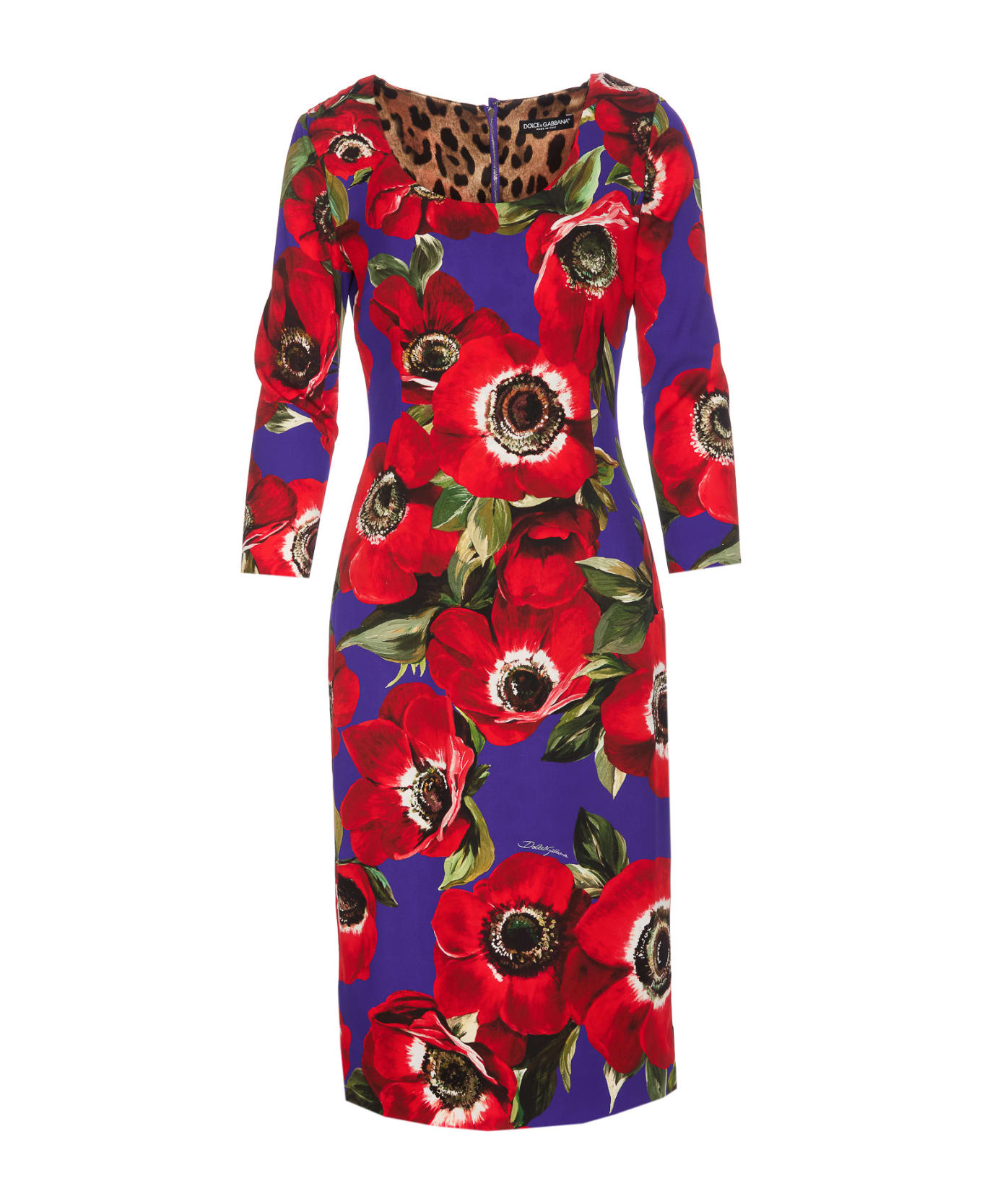Dolce & Gabbana Stretch Sheath Dress - Multicolor