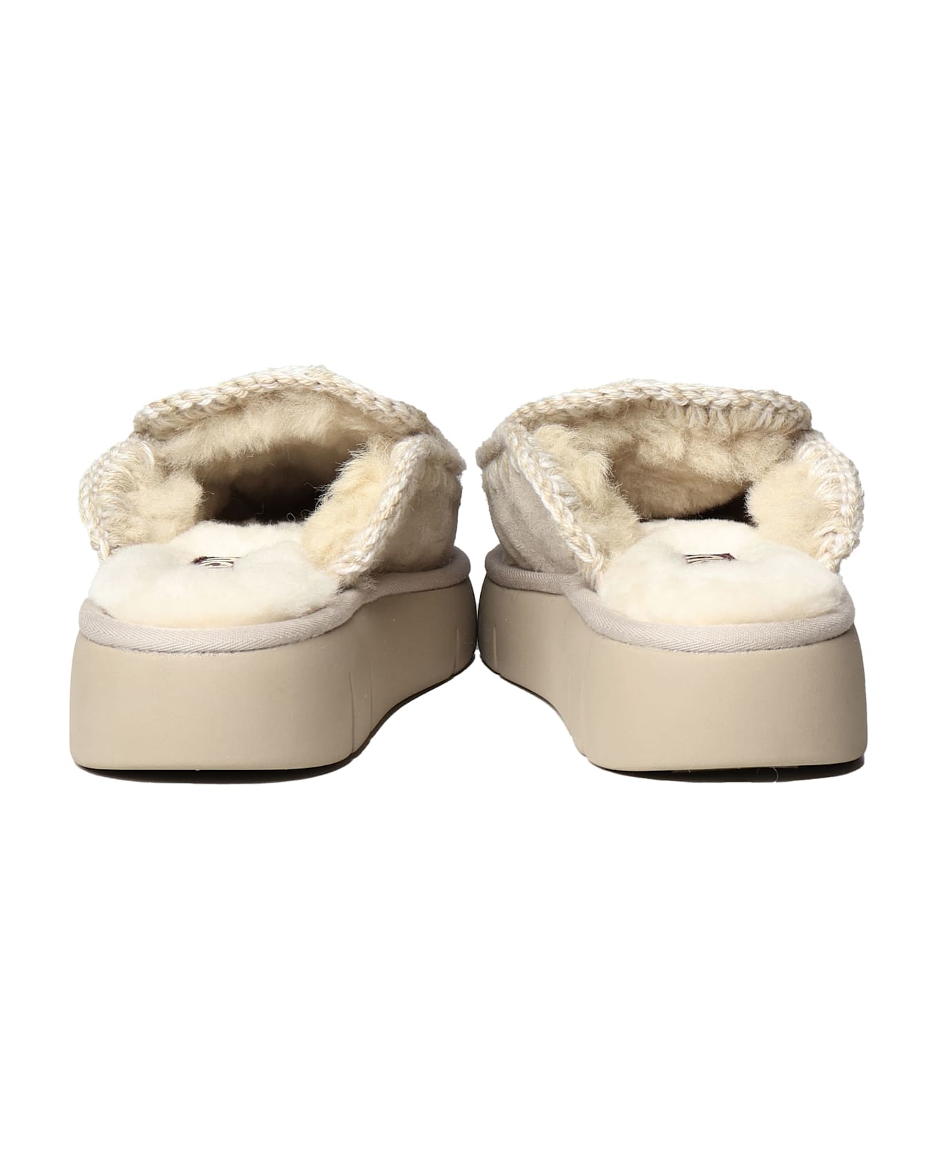 Mou Bounce Clog Mules - White