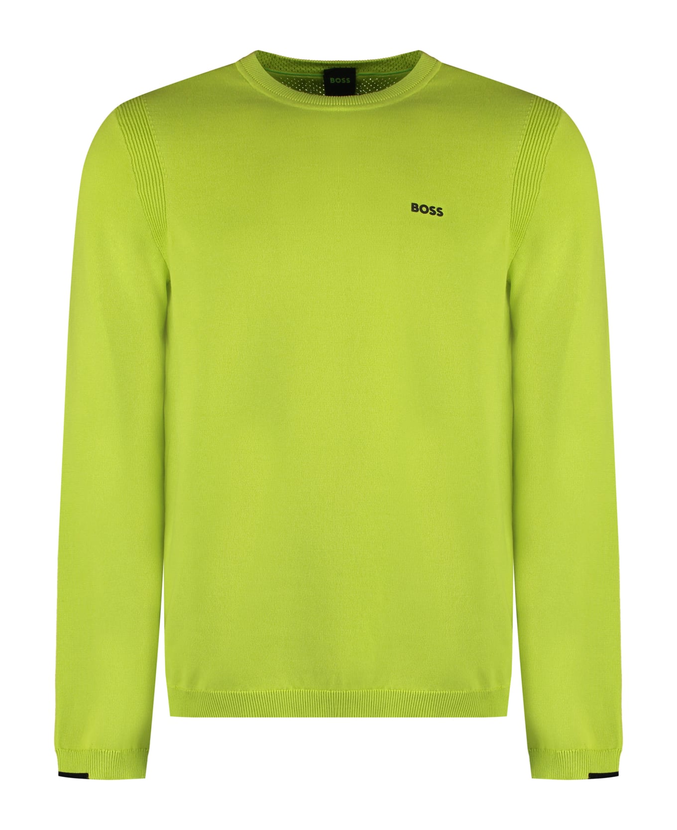 Hugo Boss Cotton Crew-neck Sweater - green