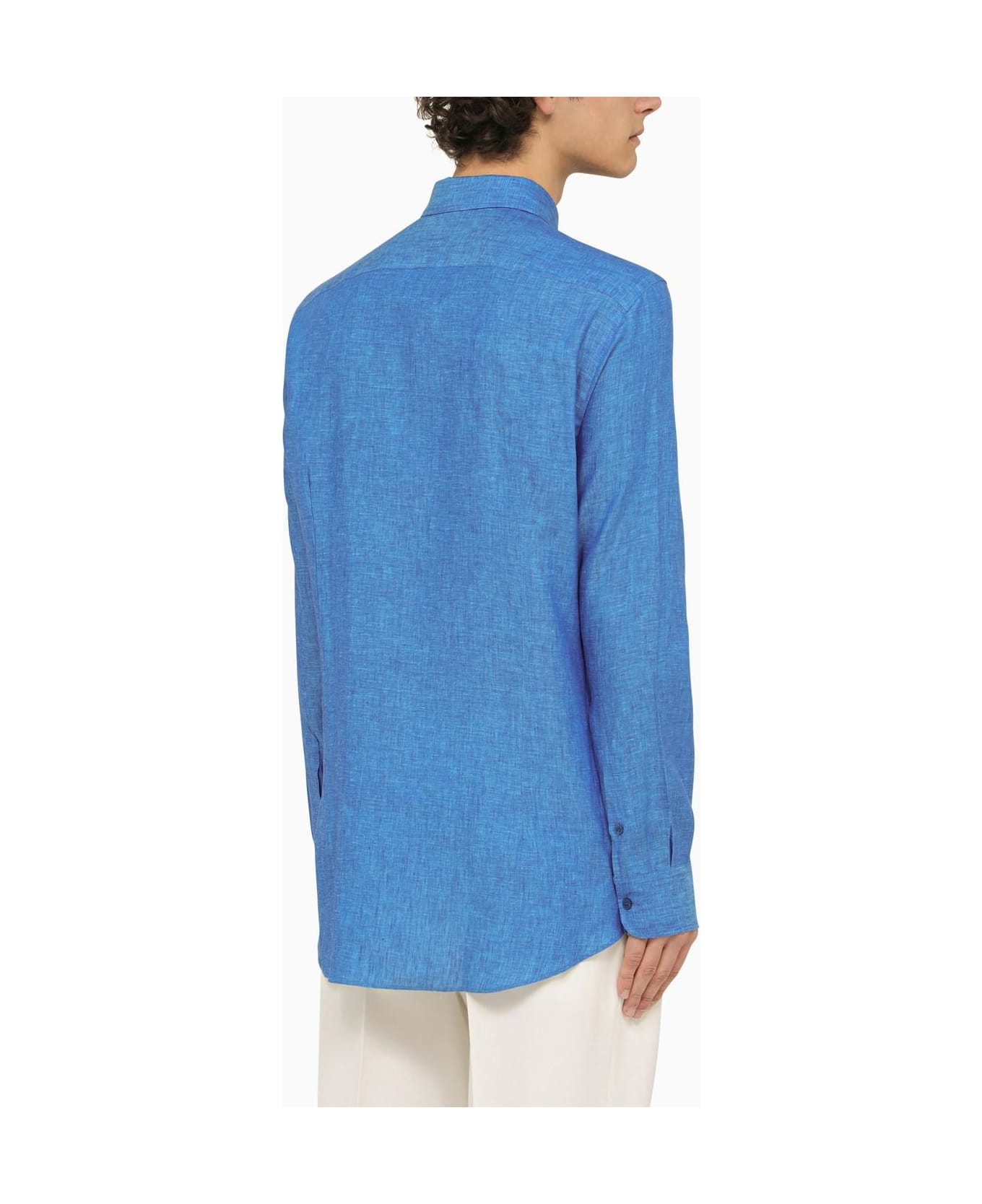 Etro Light Blue Linen Shirt - Blue