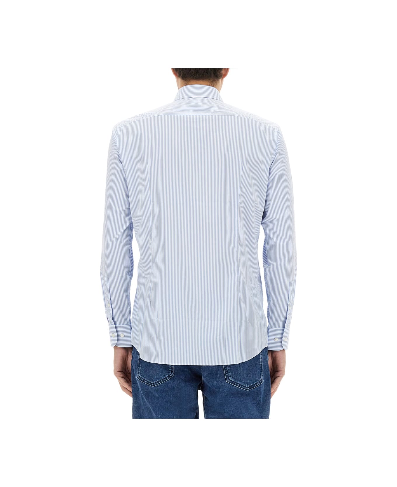 Hugo Boss Striped Shirt - AZURE